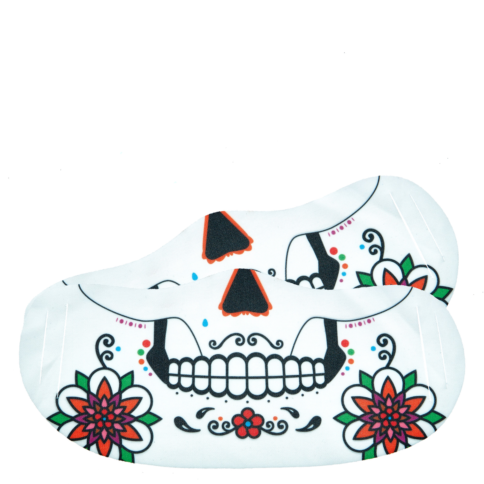 Day Of The Dead Skull Face Coverings - Pack Of 2 