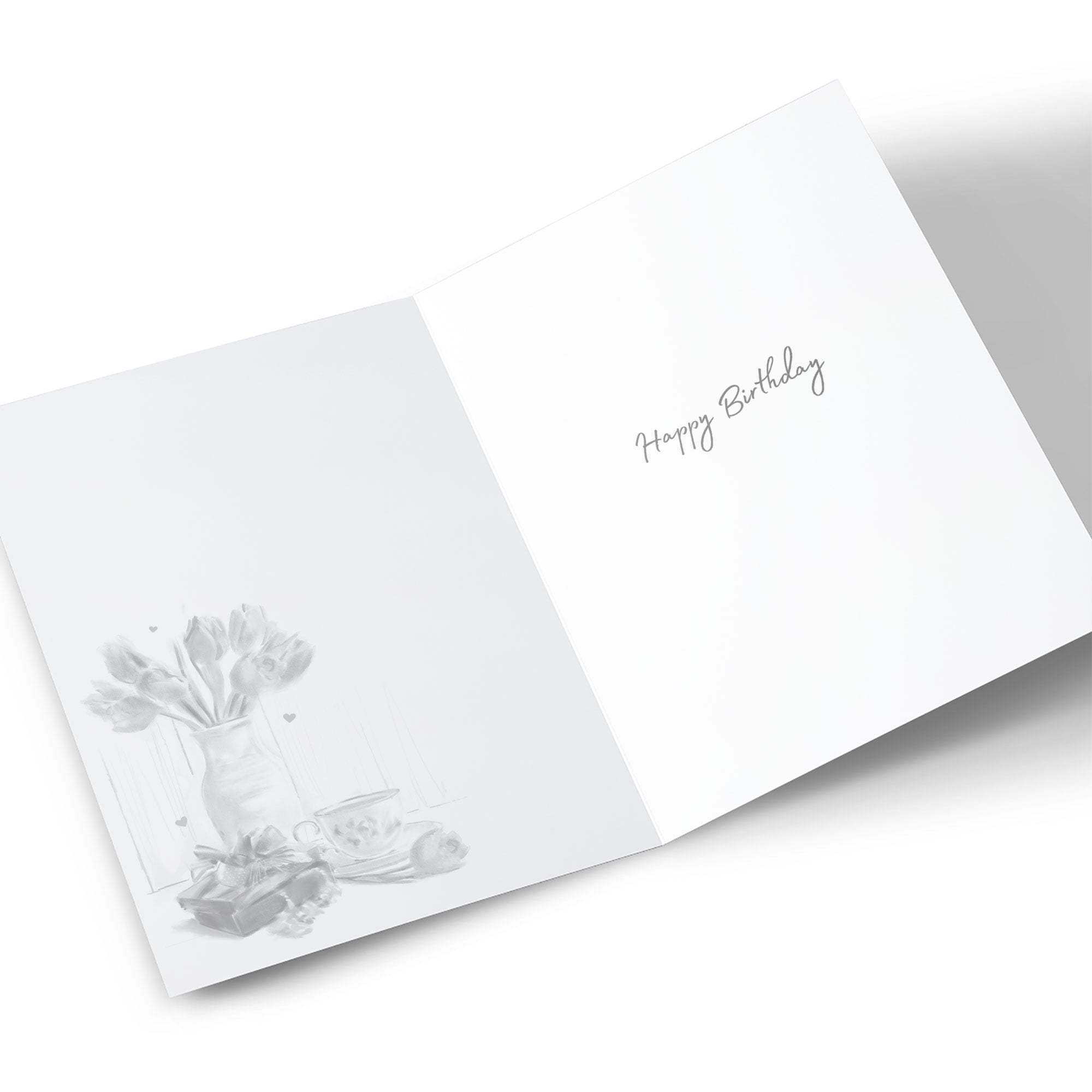 Birthday Card - Tulips and Tea