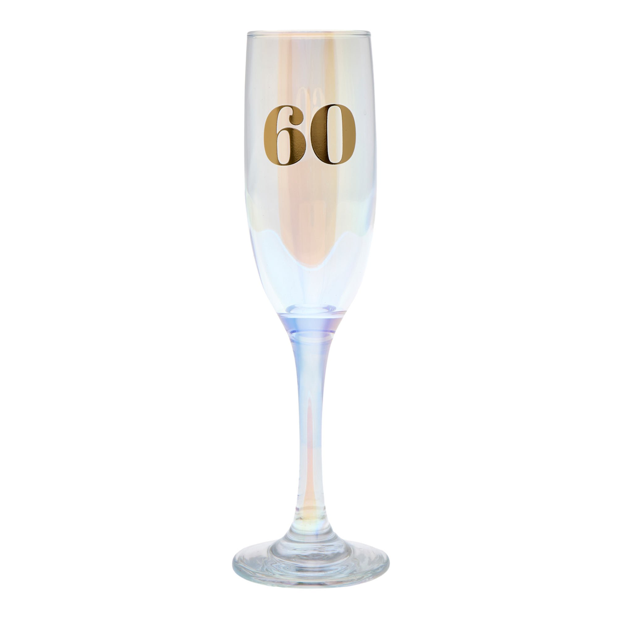 60th Birthday Champagne Flute