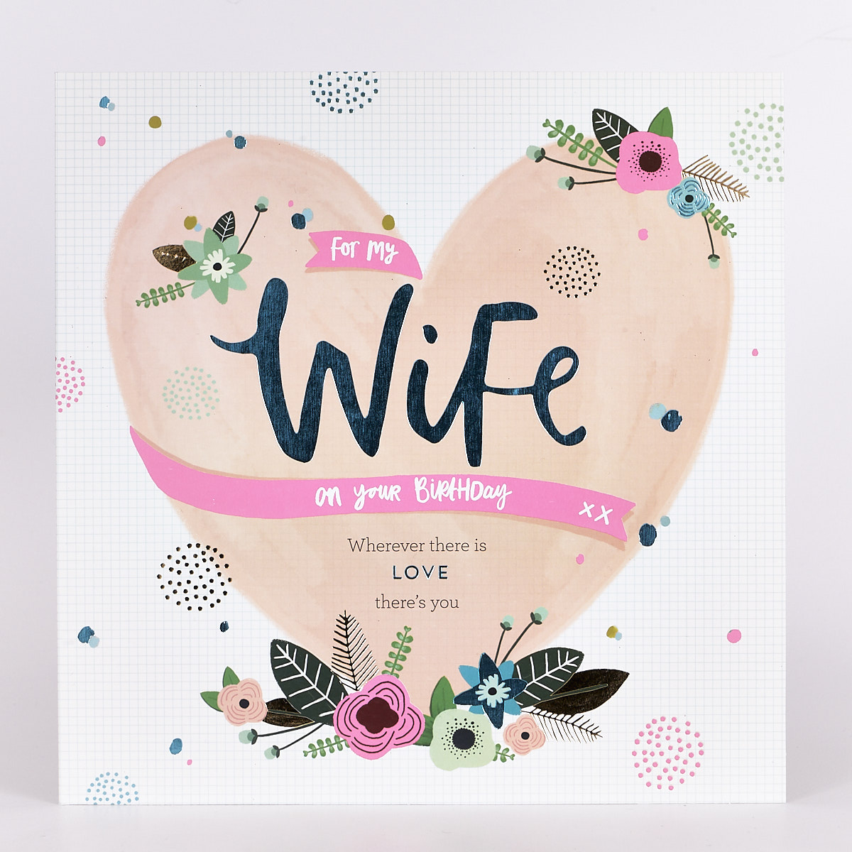 Buy Platinum Collection Birthday Card Wife Heart For Gbp 1 79 Card