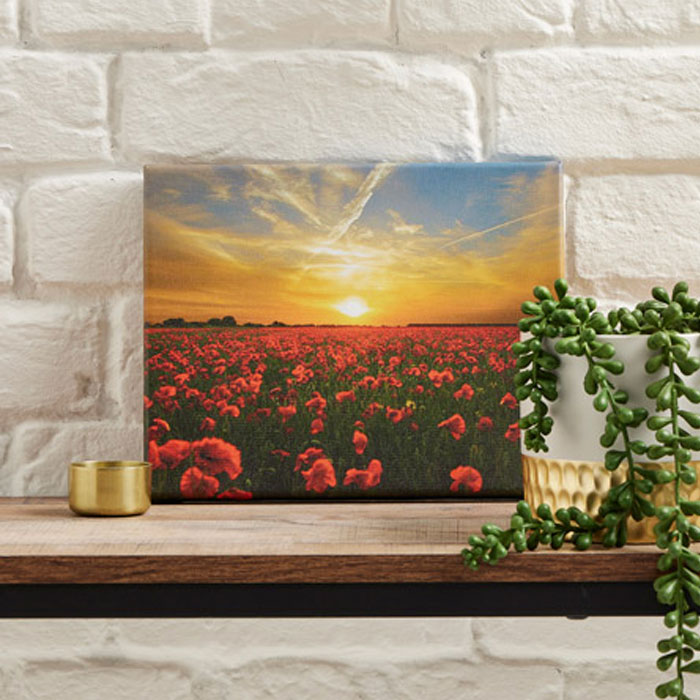 Personalised Landscape Photo Canvas 20cm x 25cm