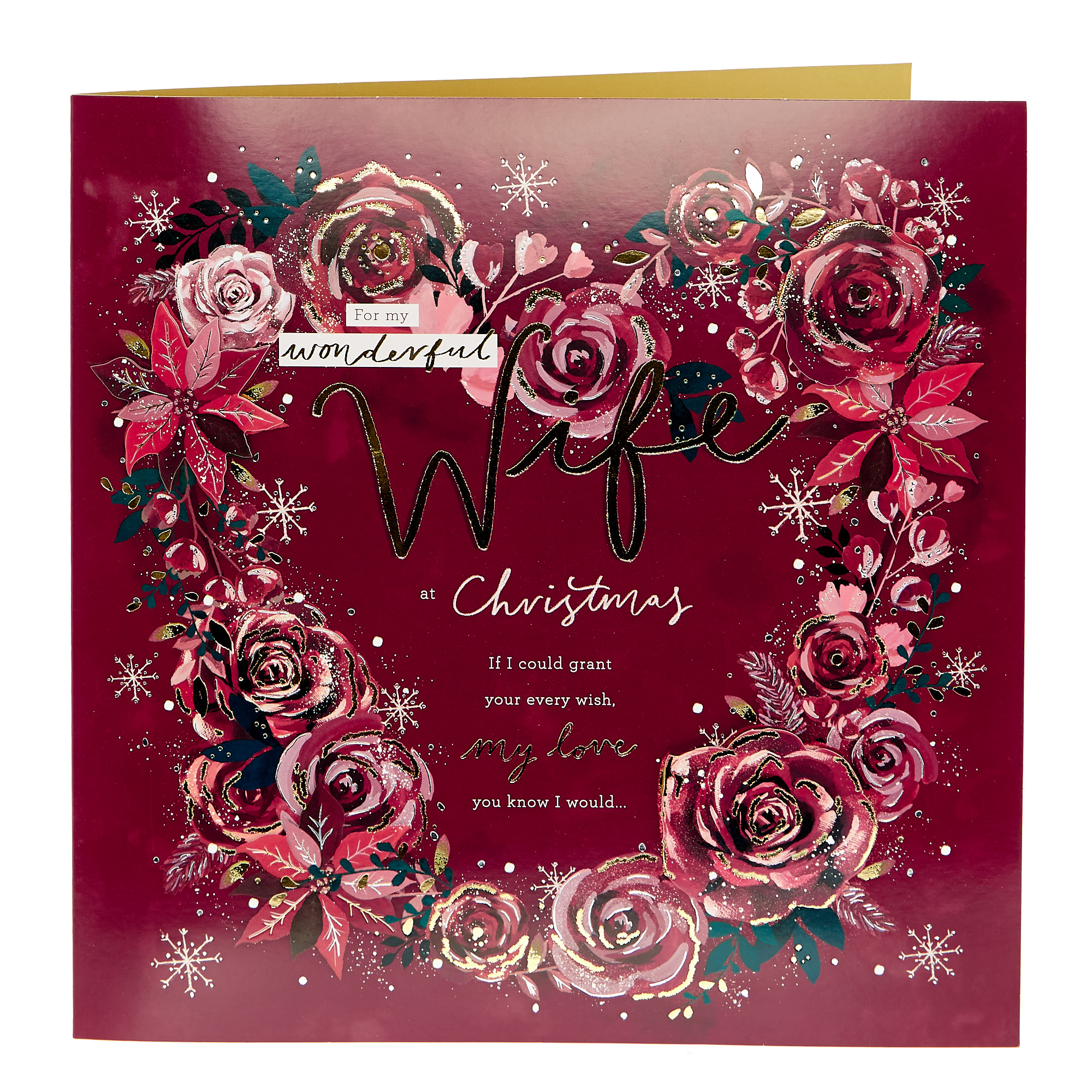 Luxury Boxed Christmas Card - Wonderful Wife