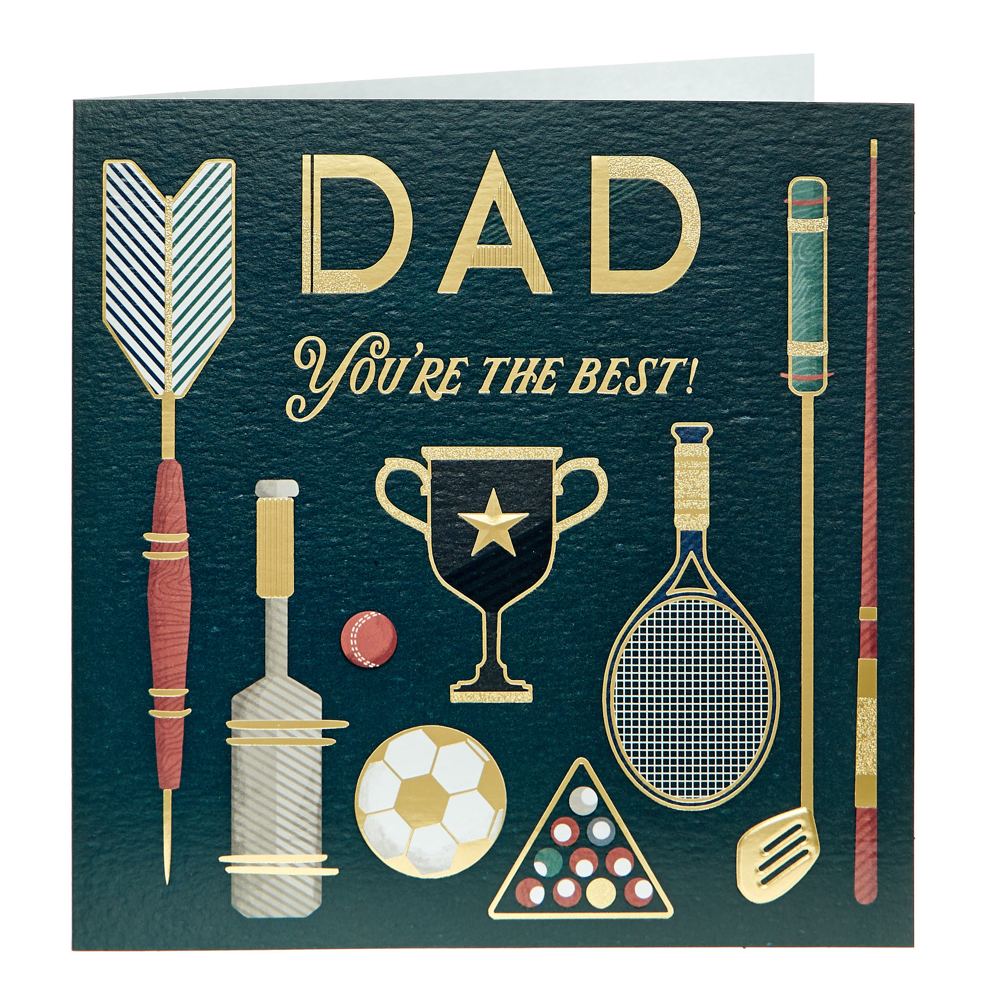 Dad You're The Best Sports Gear Birthday Card