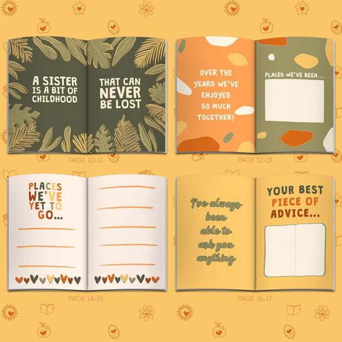 Personalised Fill In With Your Words Book About Friends Softback