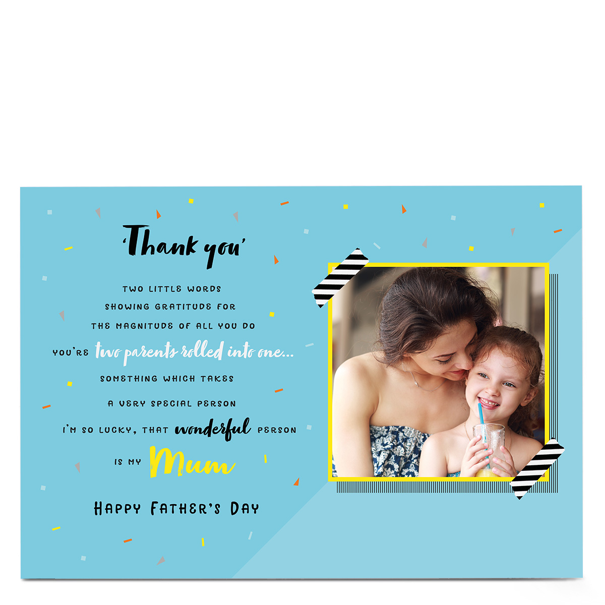 Photo Father's Day Card - Mum, Happy Father's Day