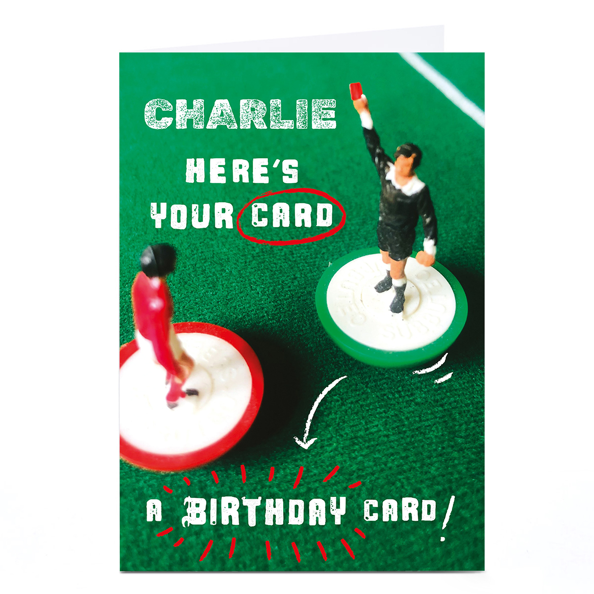 Personalised Birthday Card - Subbuteo Your Card