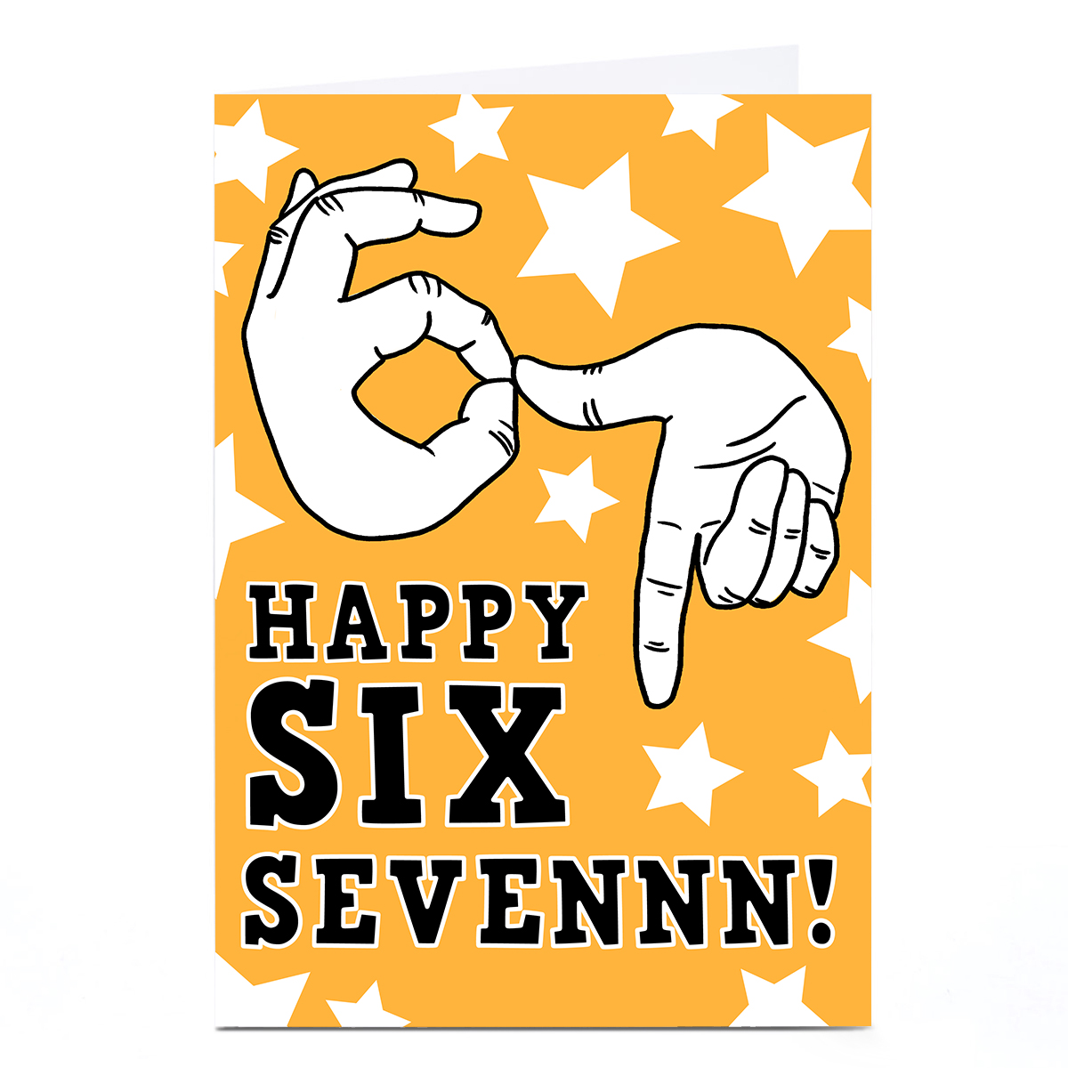 Birthday Card - Happy Six Sevennn