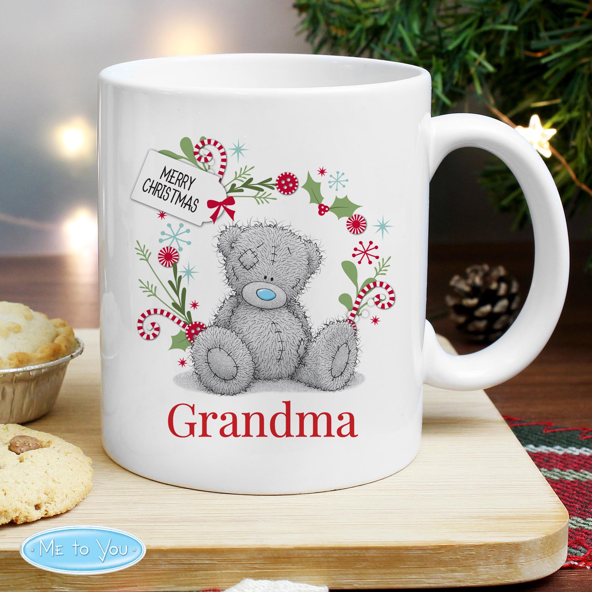 Personalised Me to You For Nan, Grandma or Mum Christmas Mug