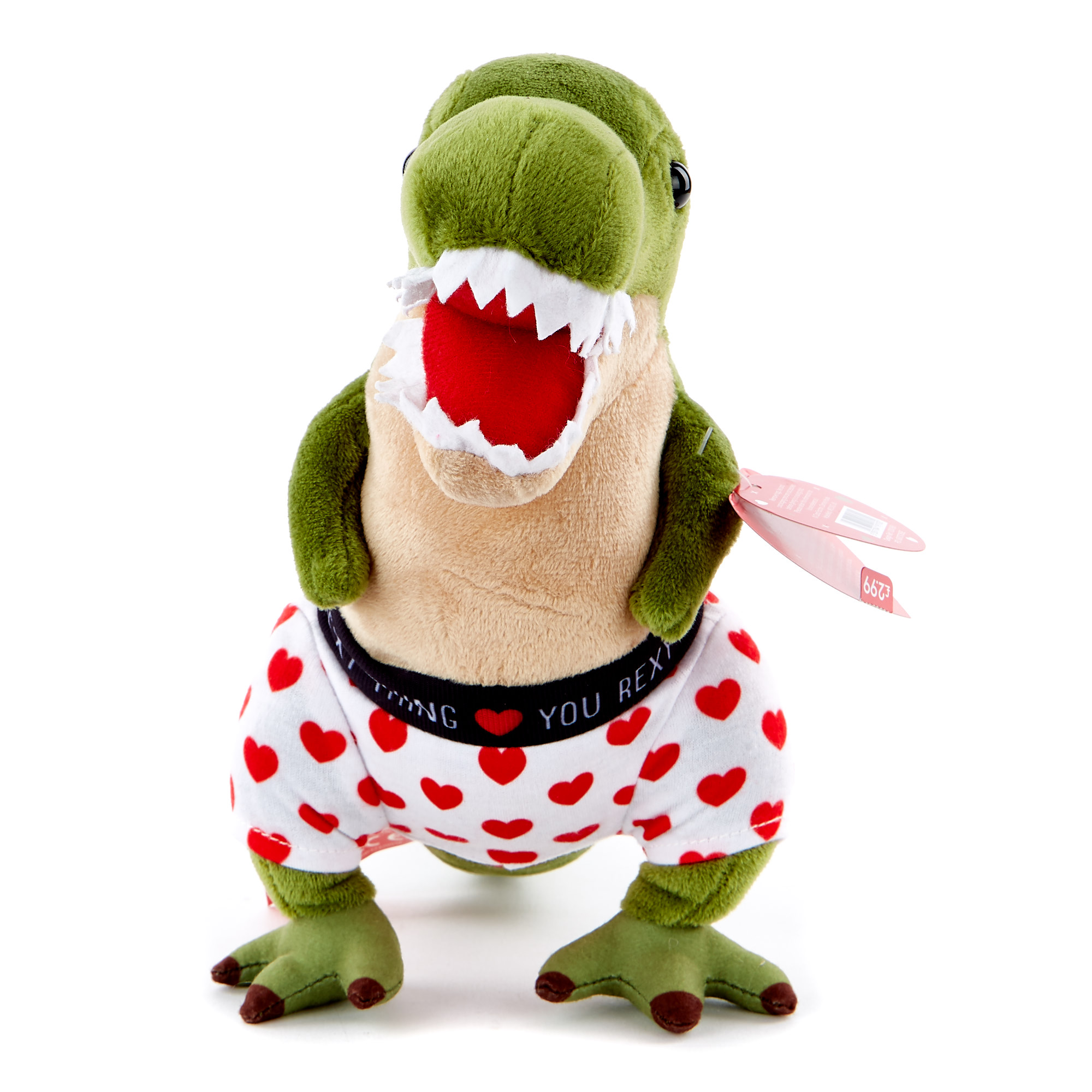 Dinosaur Valentine's Day Soft Toy