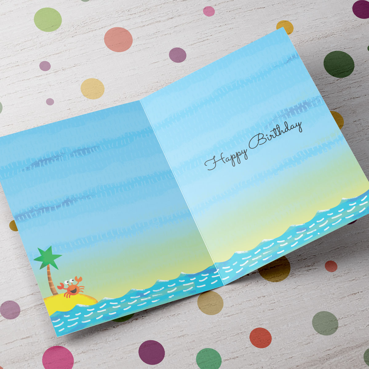 Photo Editable Age Birthday Card - Whale & Sunshine