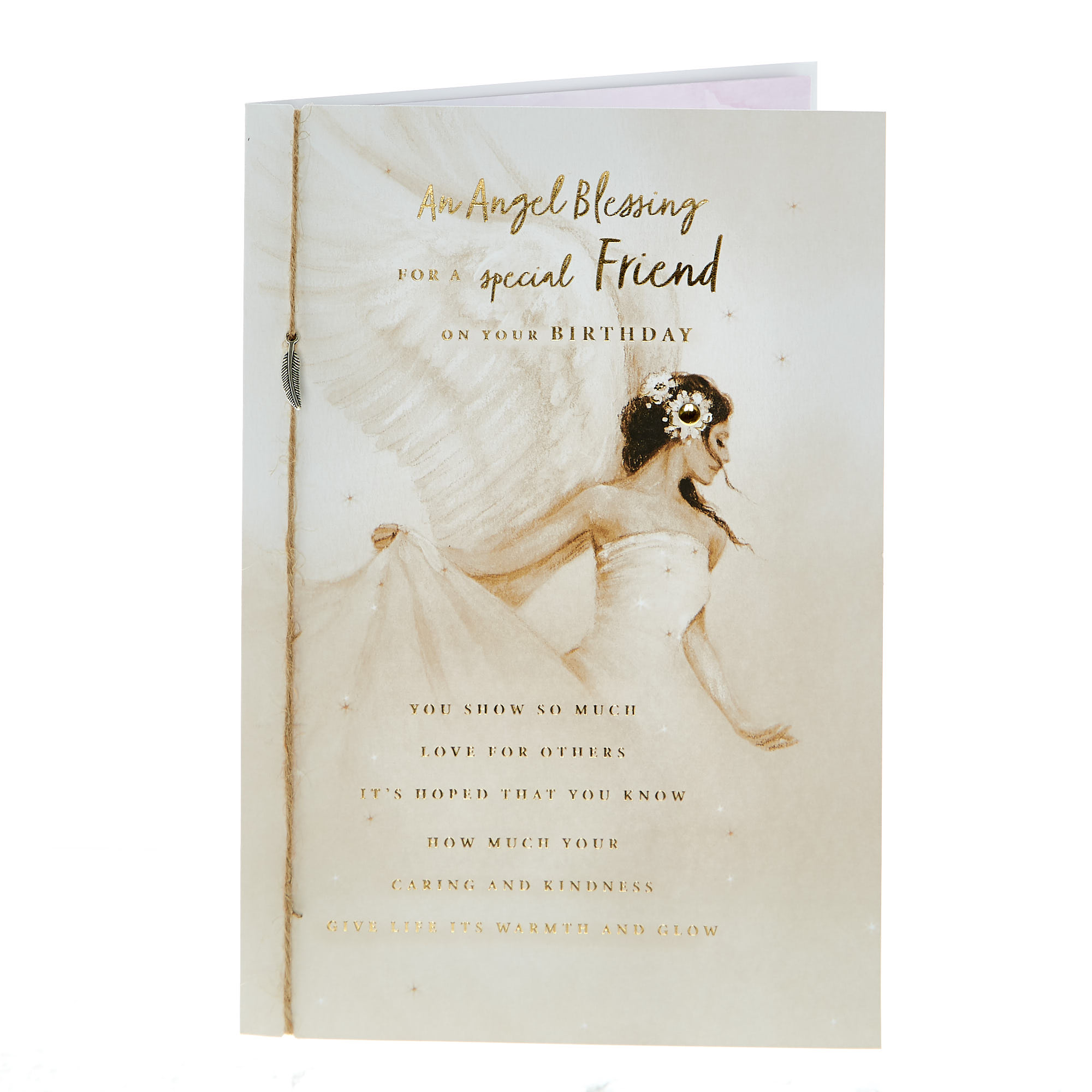 Birthday Card - Angel Blessing Special Friend