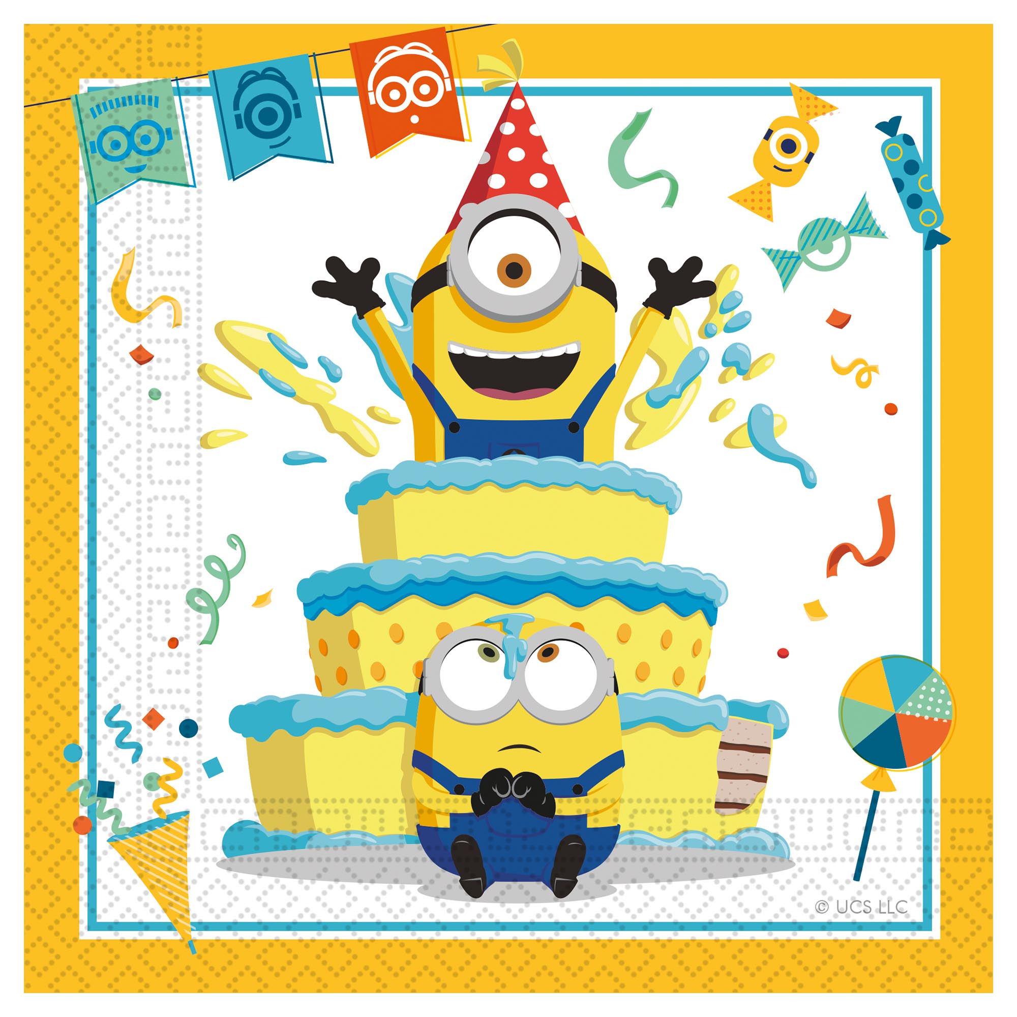 Minions: The Rise of Gru Party Tableware & Decorations Bundle - 16 Guests