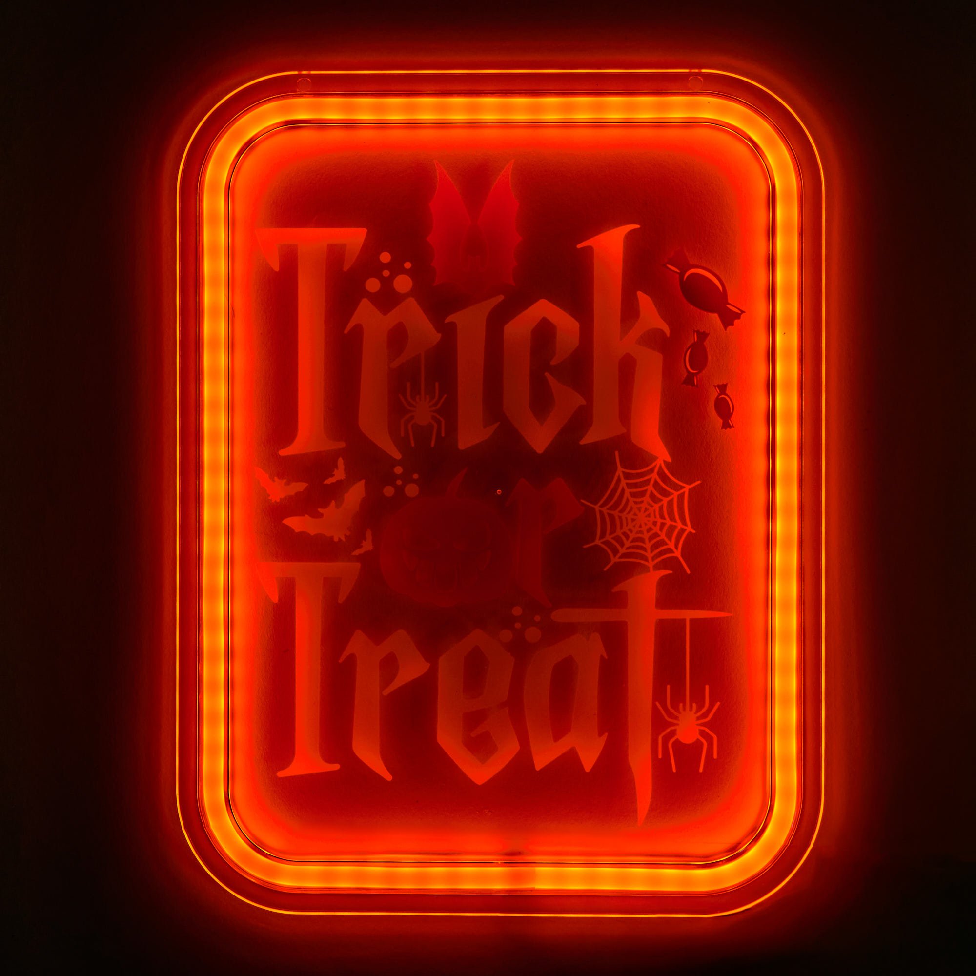 LED Trick or Treat Light Up Sign 