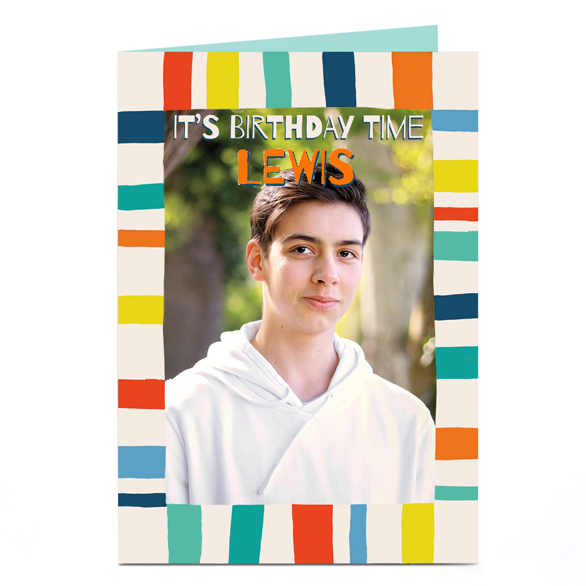 Photo Birthday Card - It's Birthday Time