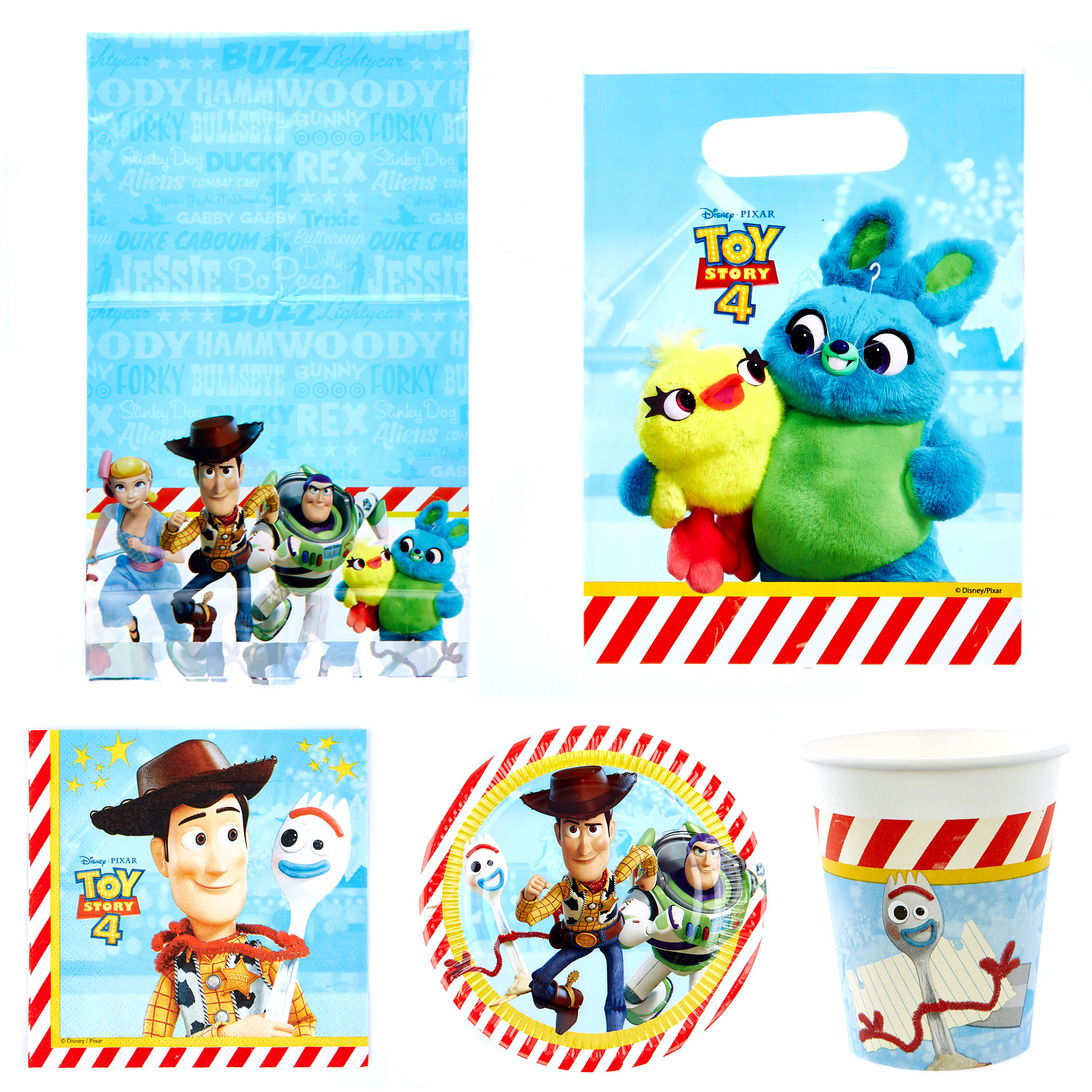 Toy Story 4 Party Tableware Bundle - 16 Guests