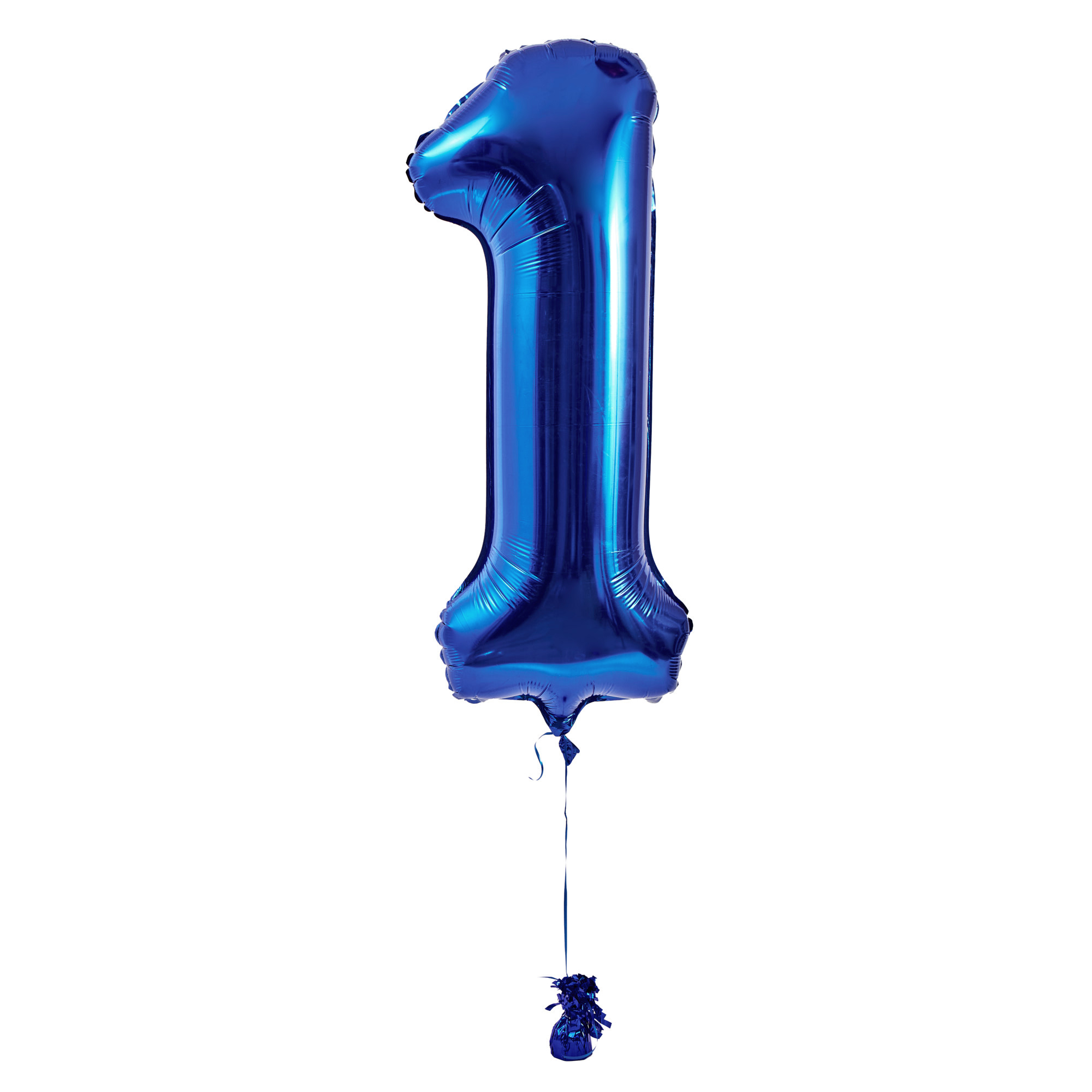 Large Blue Number 1 Inflated Balloon Arrangement