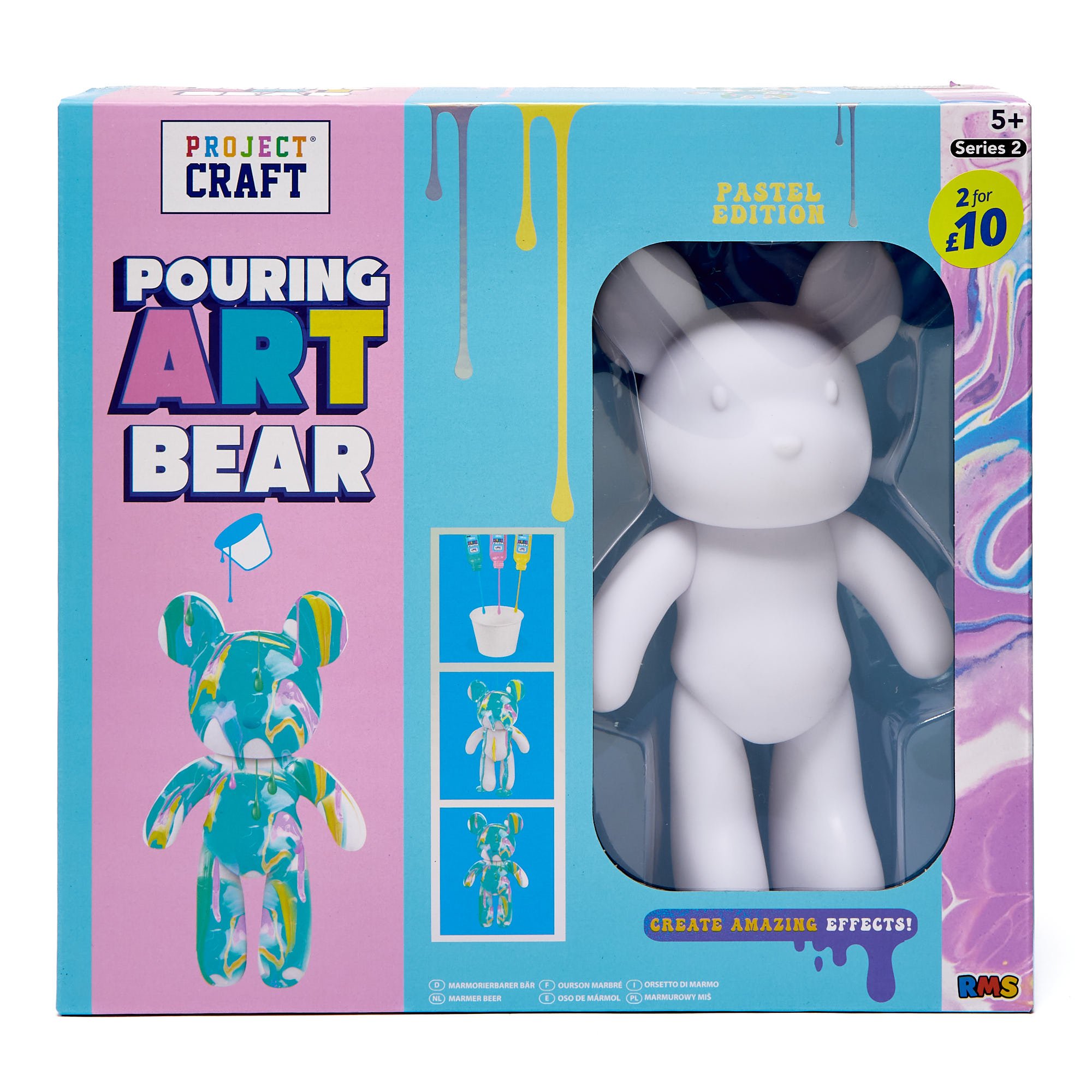 Project Craft Pouring Art Bear (Pastel Edition),  Project Craft Pouring Art Bear (Pastel Edition)