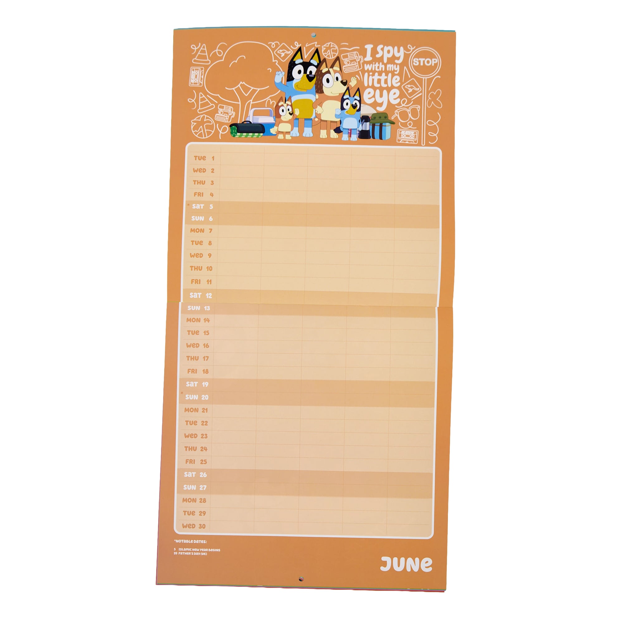 Bluey 2027 Family Organiser