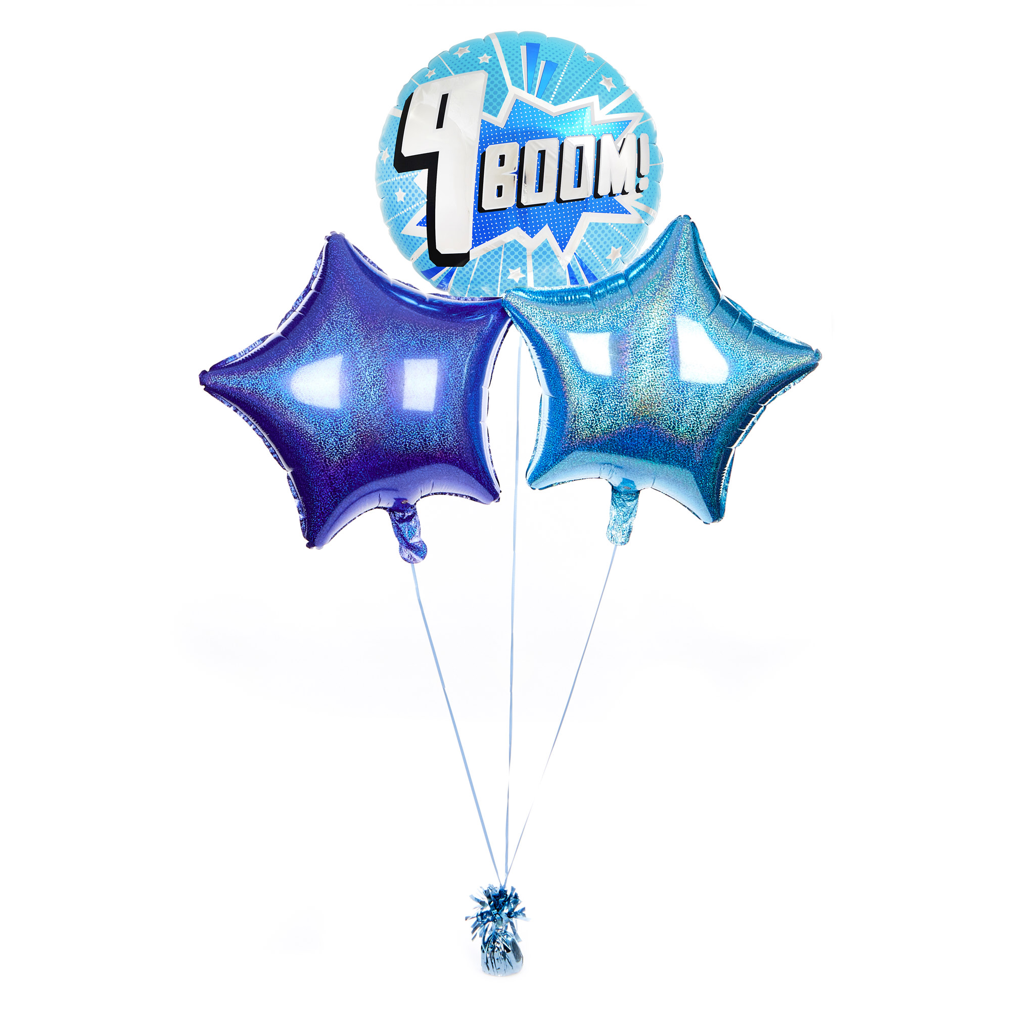 Boom! 9th Birthday Balloon Bouquet - DELIVERED INFLATED!