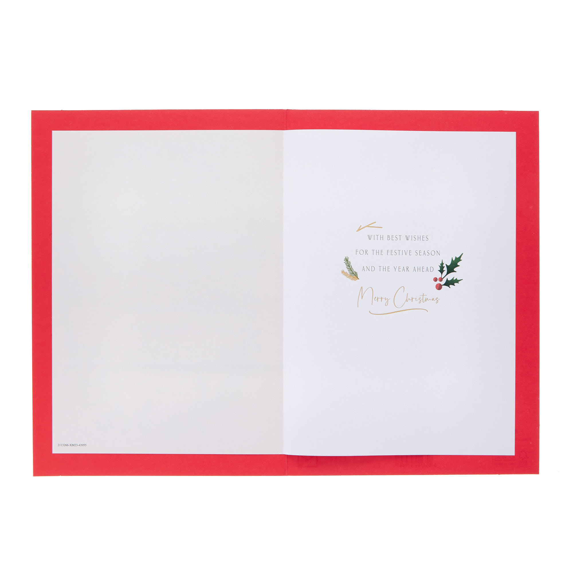Son & Daughter In Law Holly Wreath Christmas Card