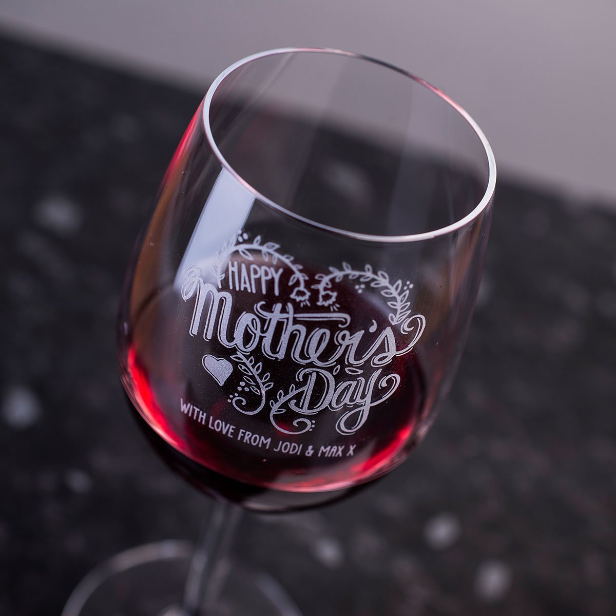 Buy Personalised Happy Mother's Day Wine Glass for GBP 9