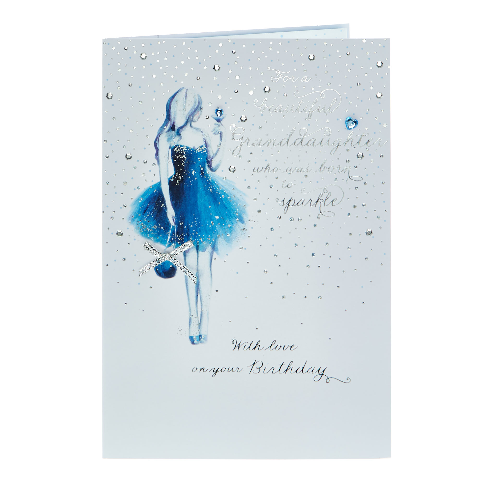 Birthday Card - Granddaughter Born To Sparkle