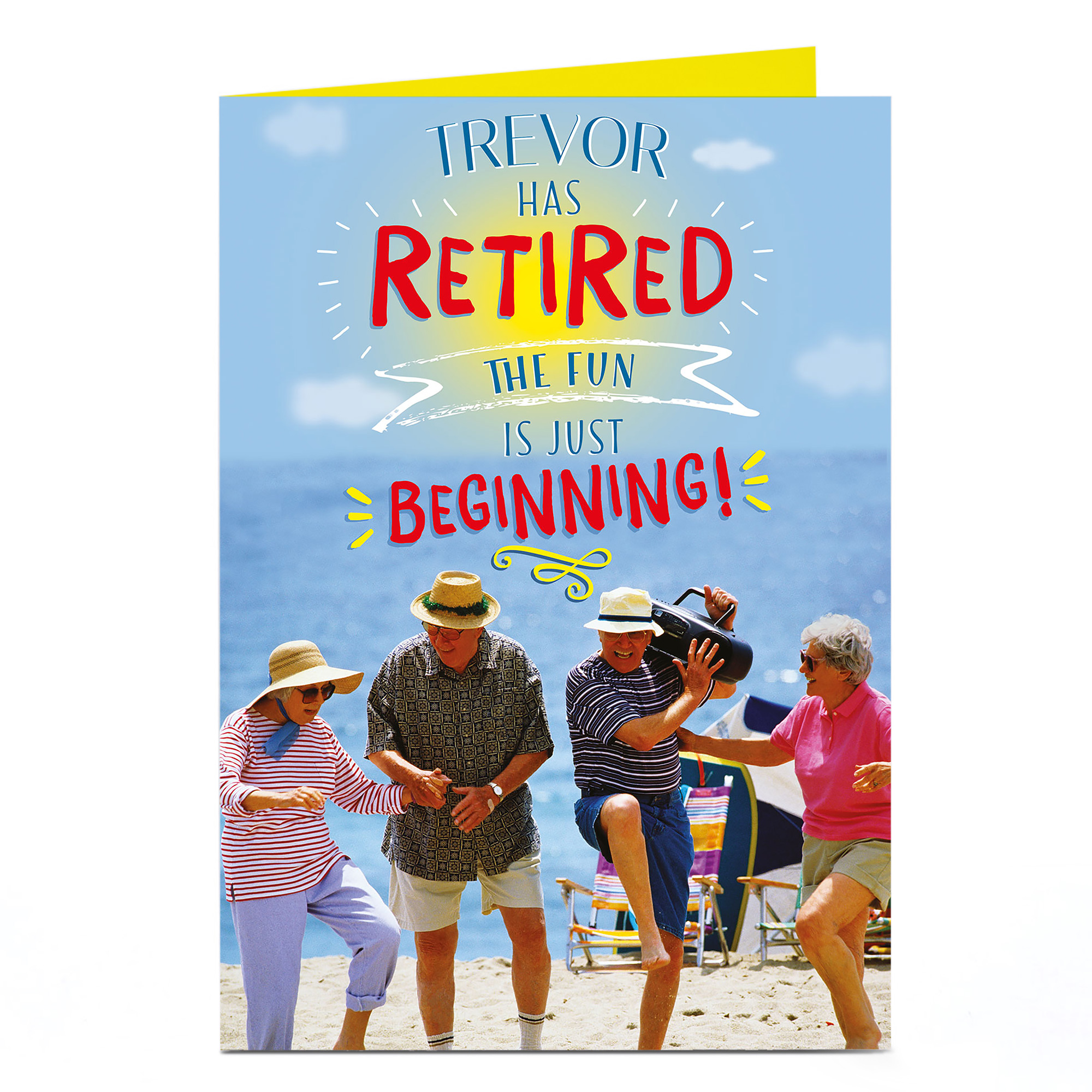 Personalised Retirement Card - Just The Beginning