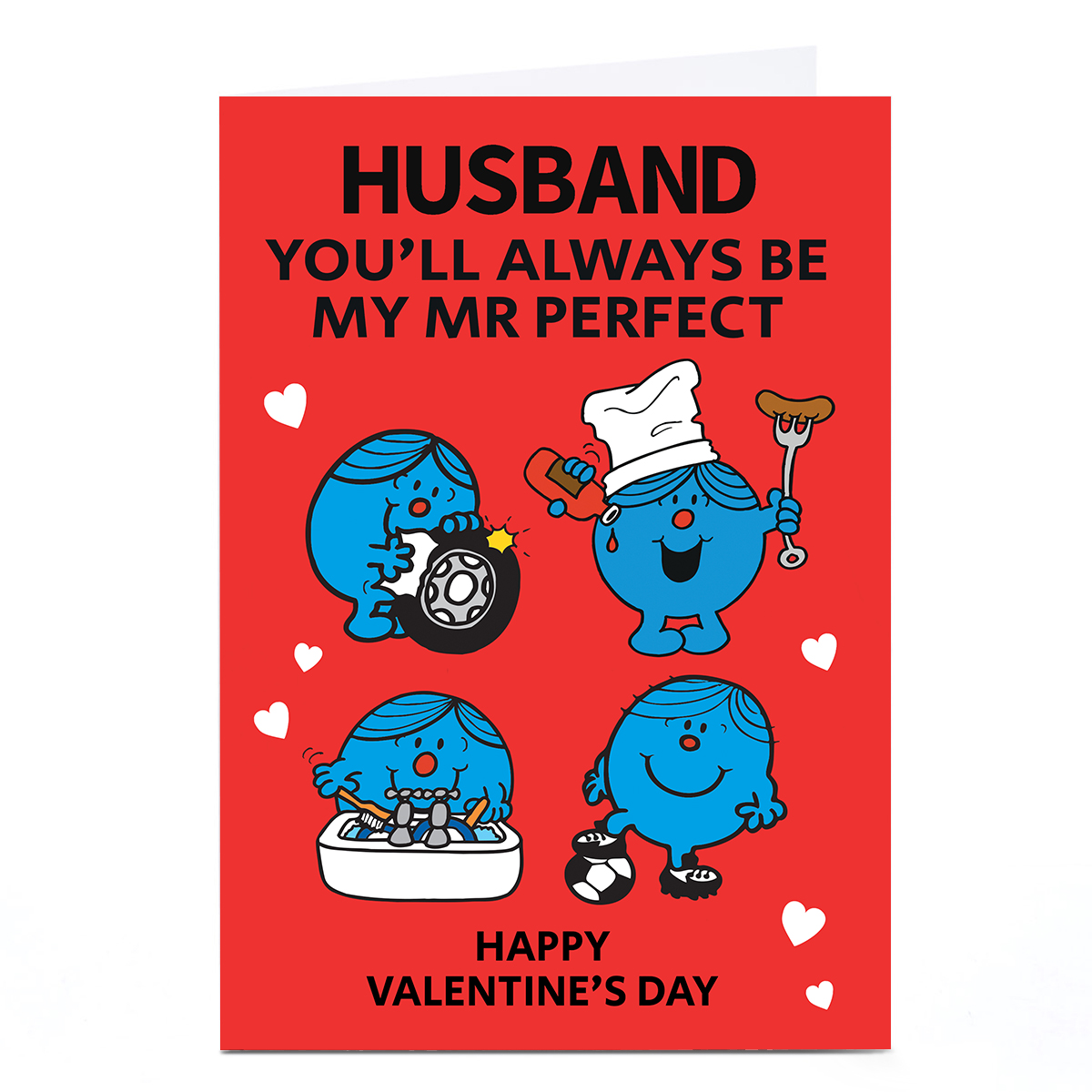 Personalised Mr Men Valentine's Day Card - Mr Perfect