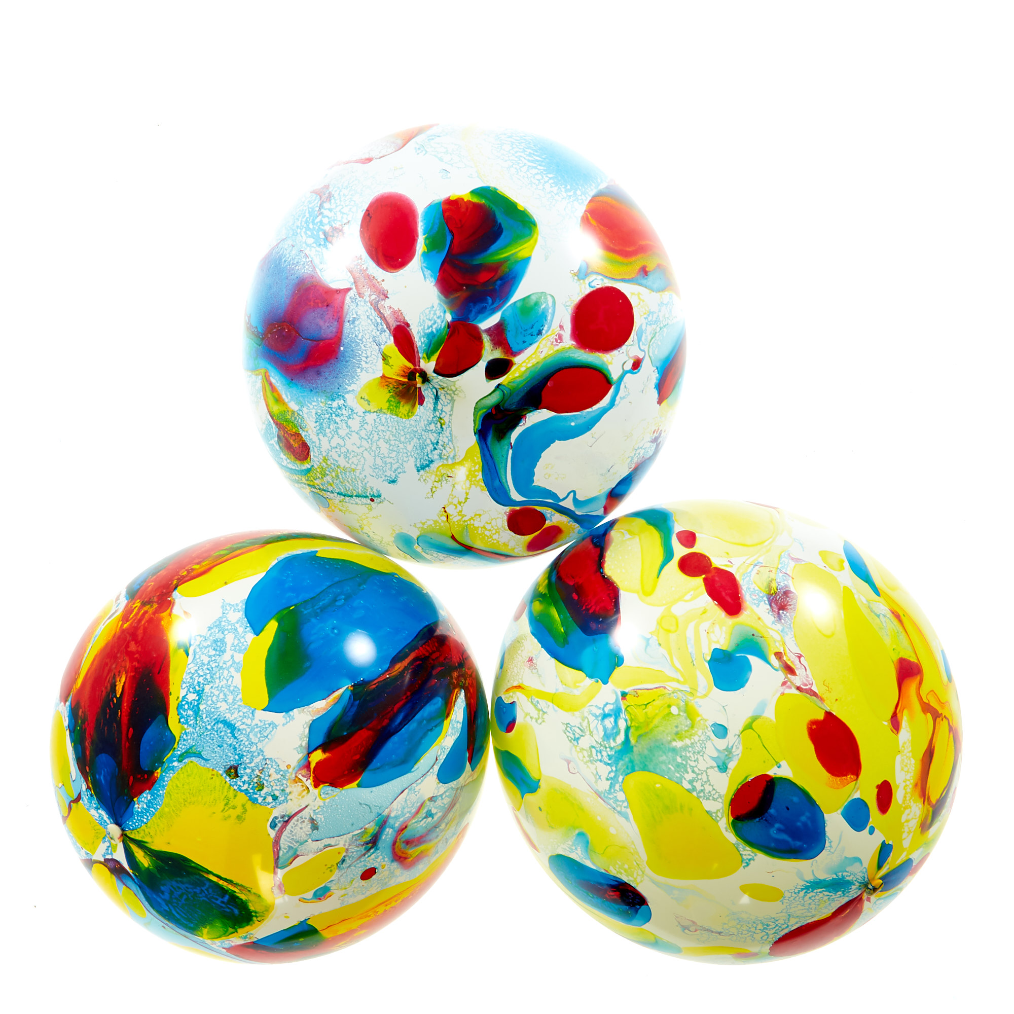 Illoom Coloured Marble Light-Up LED Balloons - Pack Of 5