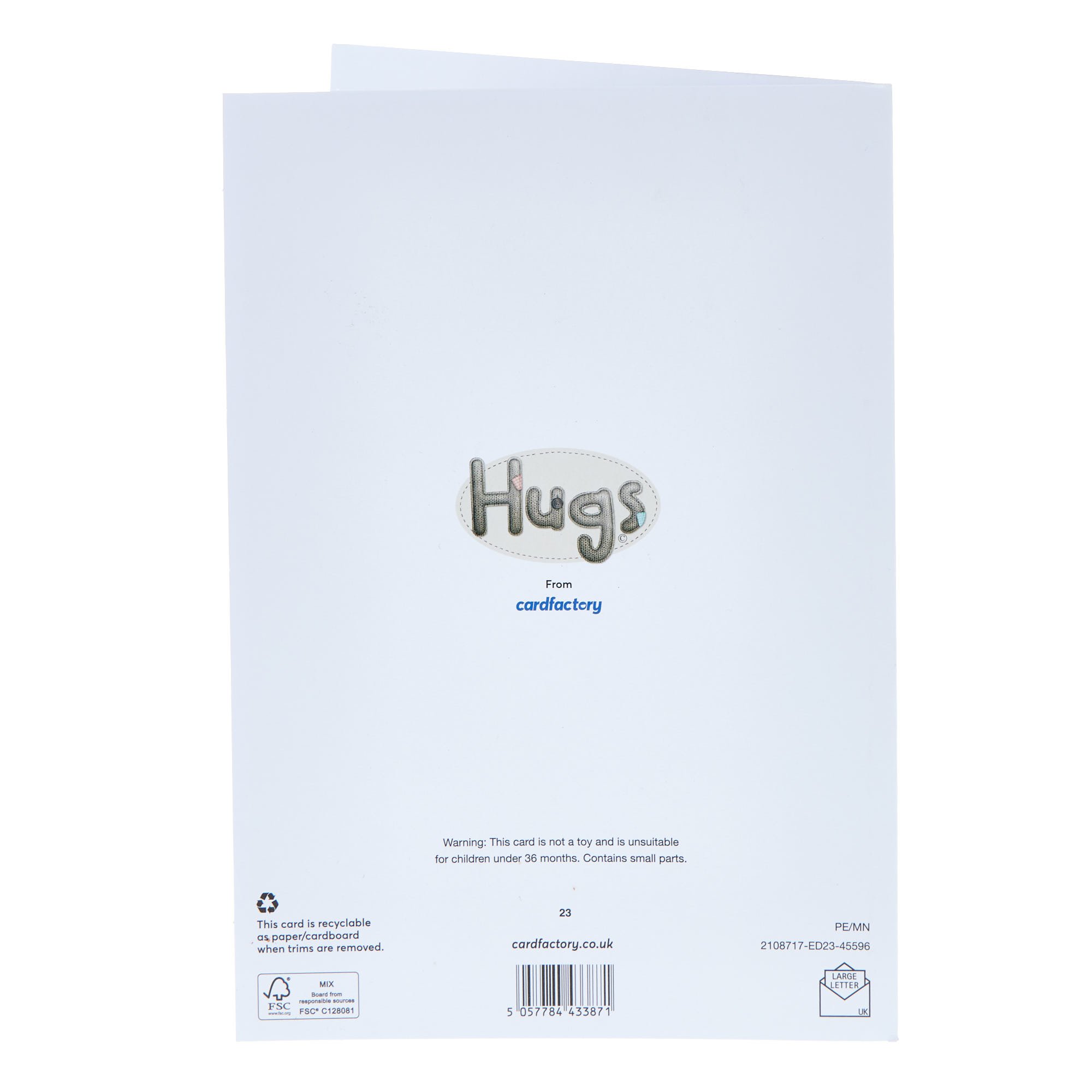 Son & Daughter In Law Hugs Bear Wedding Anniversary Card