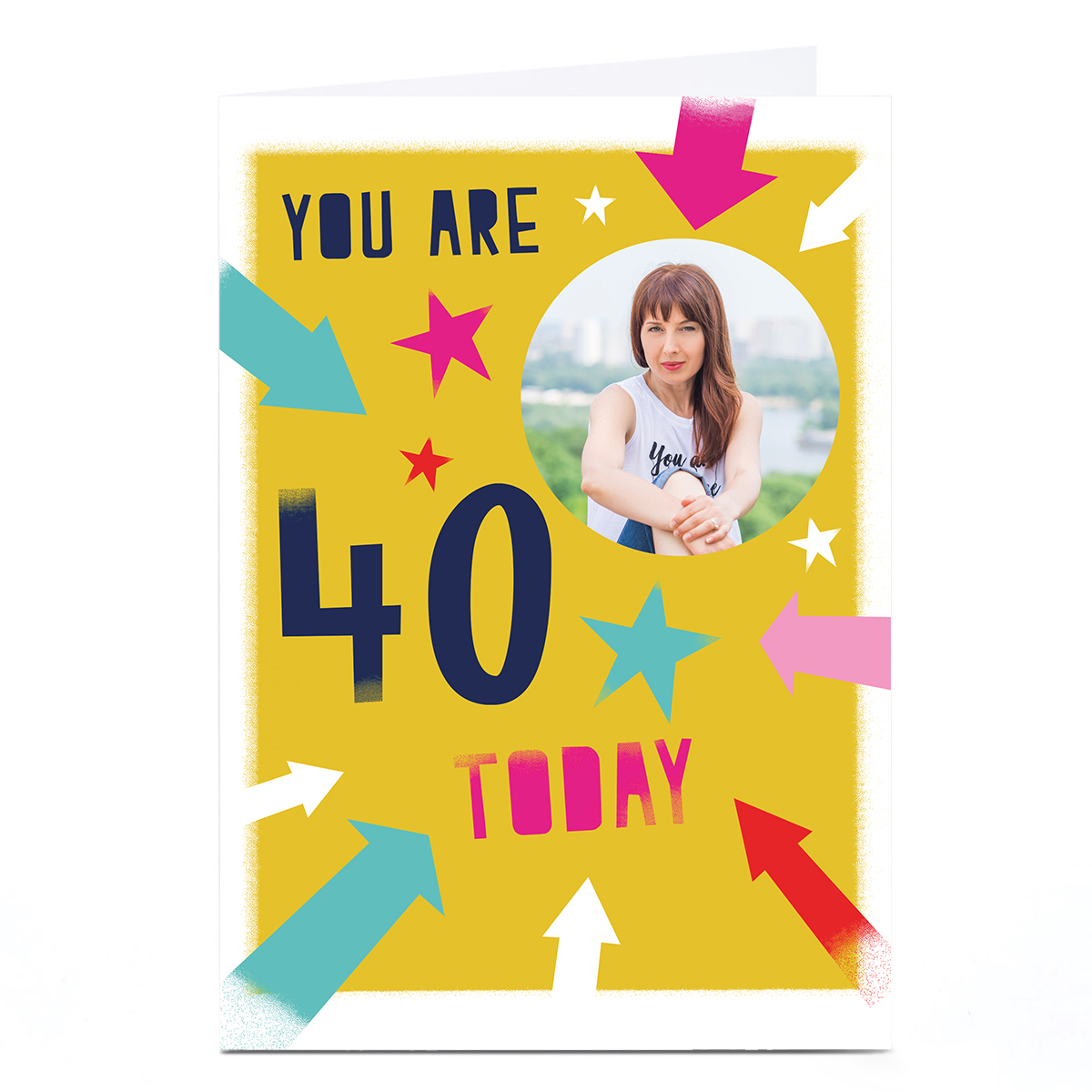 Photo Hello Munki Birthday Card - Age 40