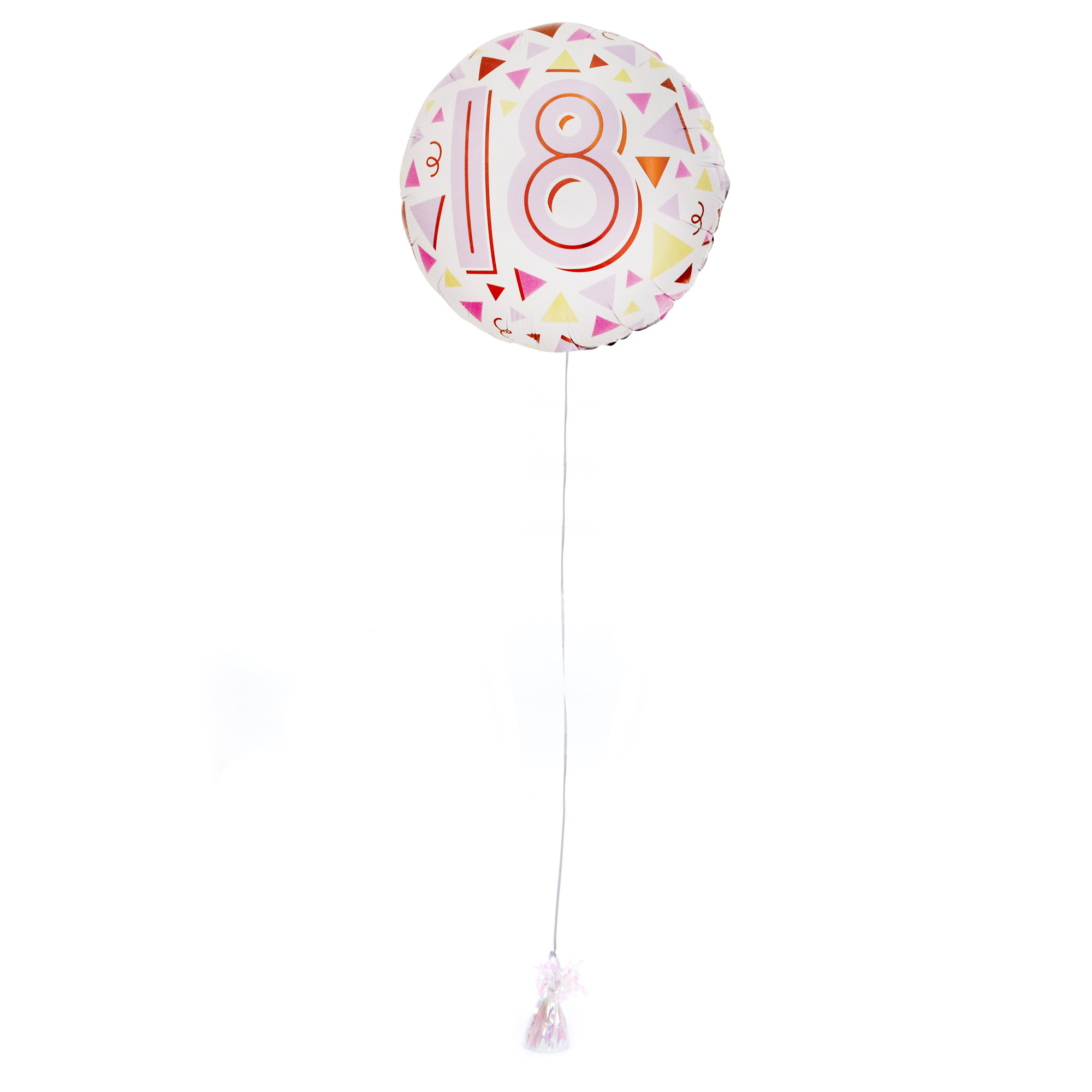 Pastel Triangles 18th Birthday Balloon & Lindt Chocolates - FREE GIFT CARD!