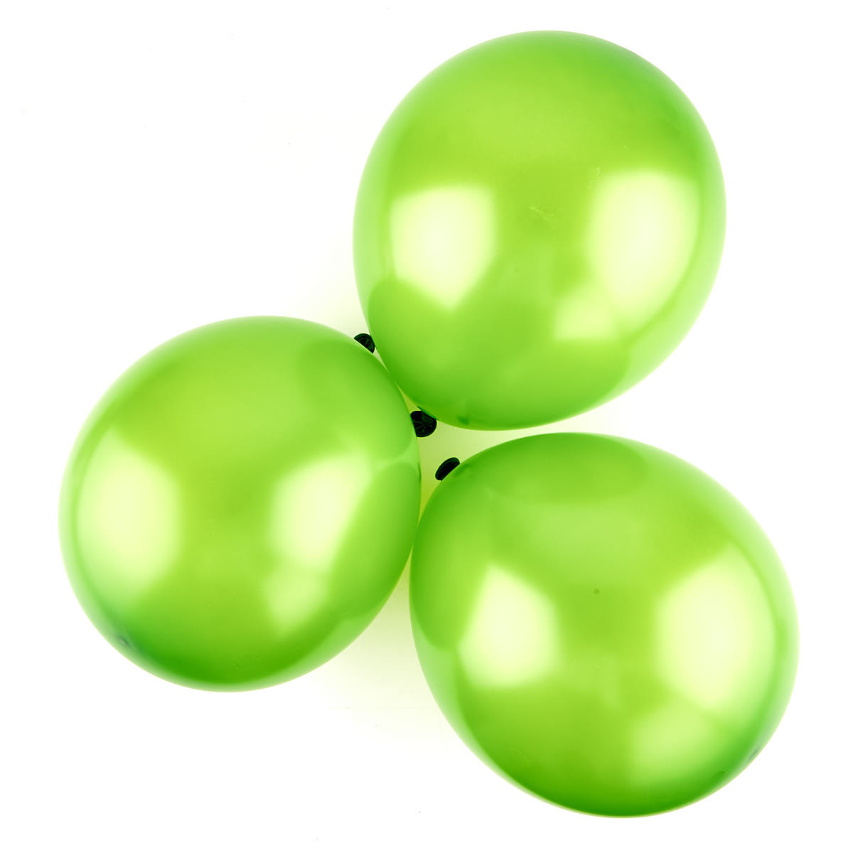 Metallic Green Air-fill Latex Balloons - Pack Of 6