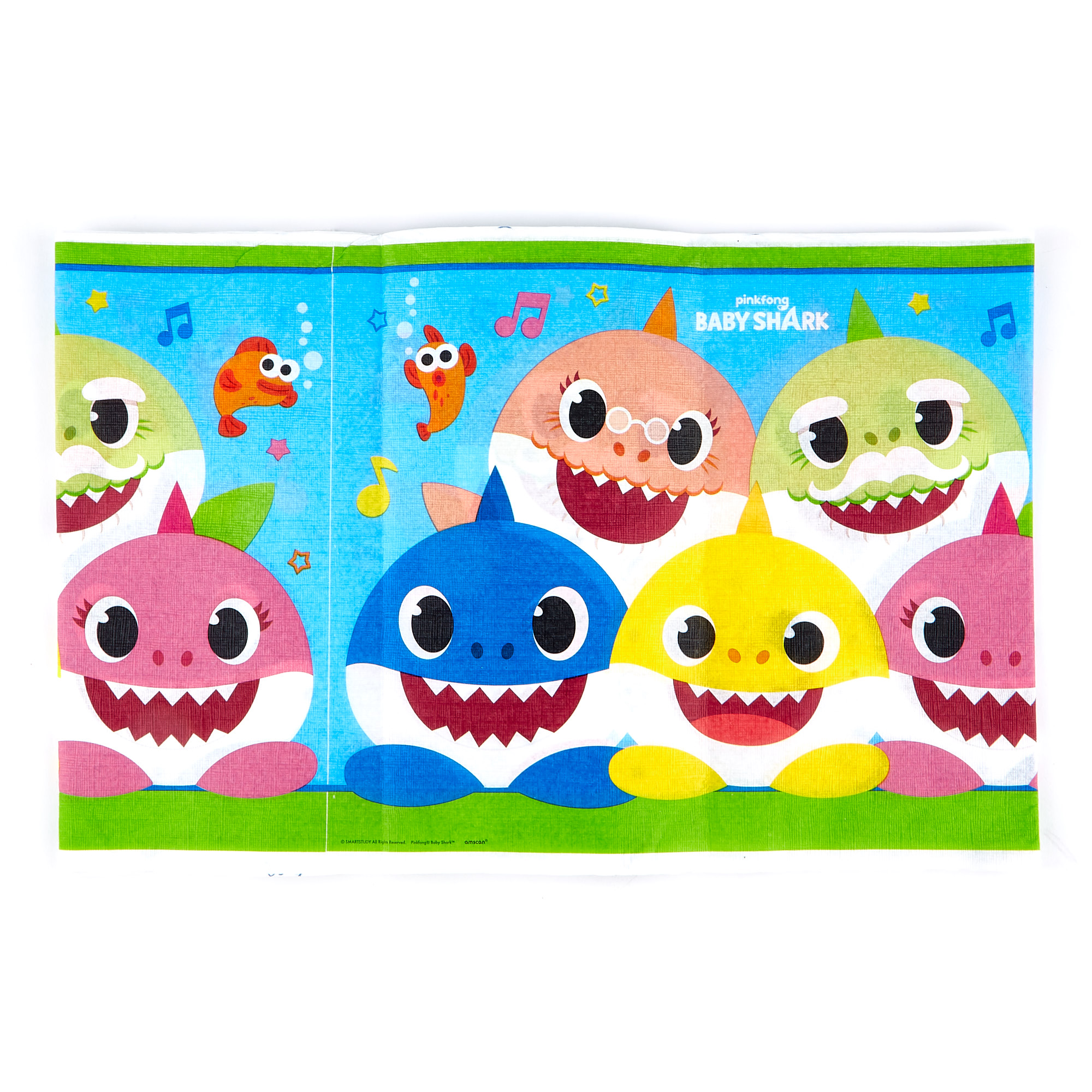 Baby Shark Party Tableware & Decorations Bundle - 16 Guests