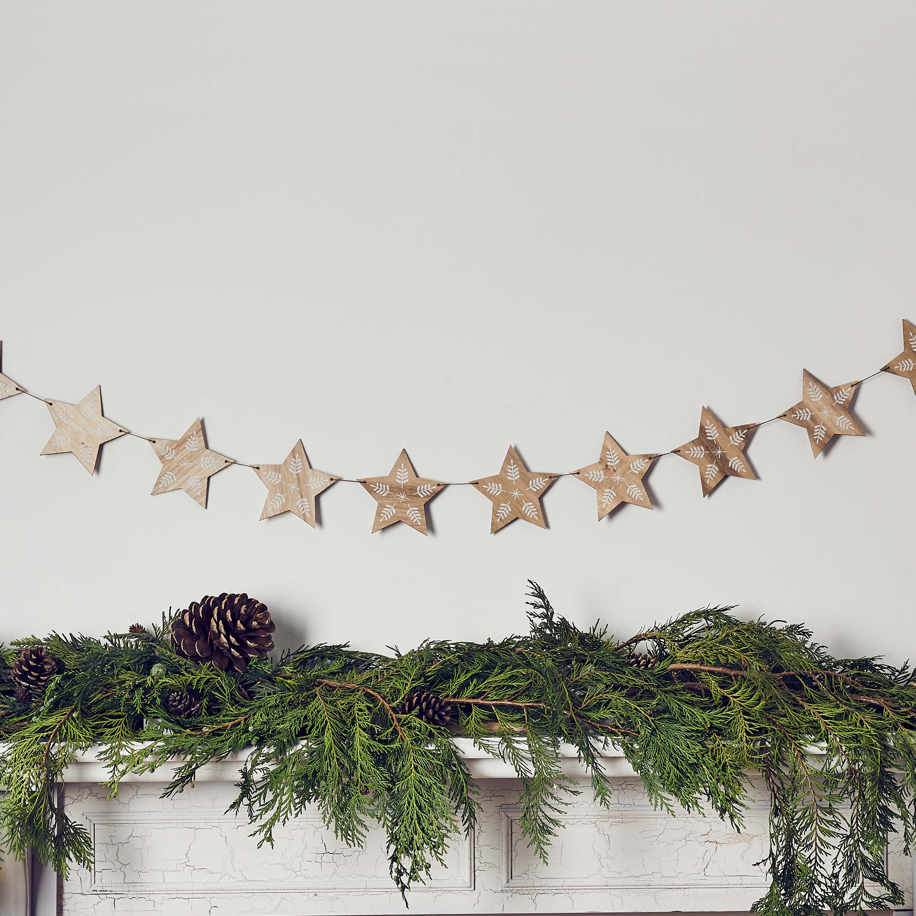 Star Wooden Garland