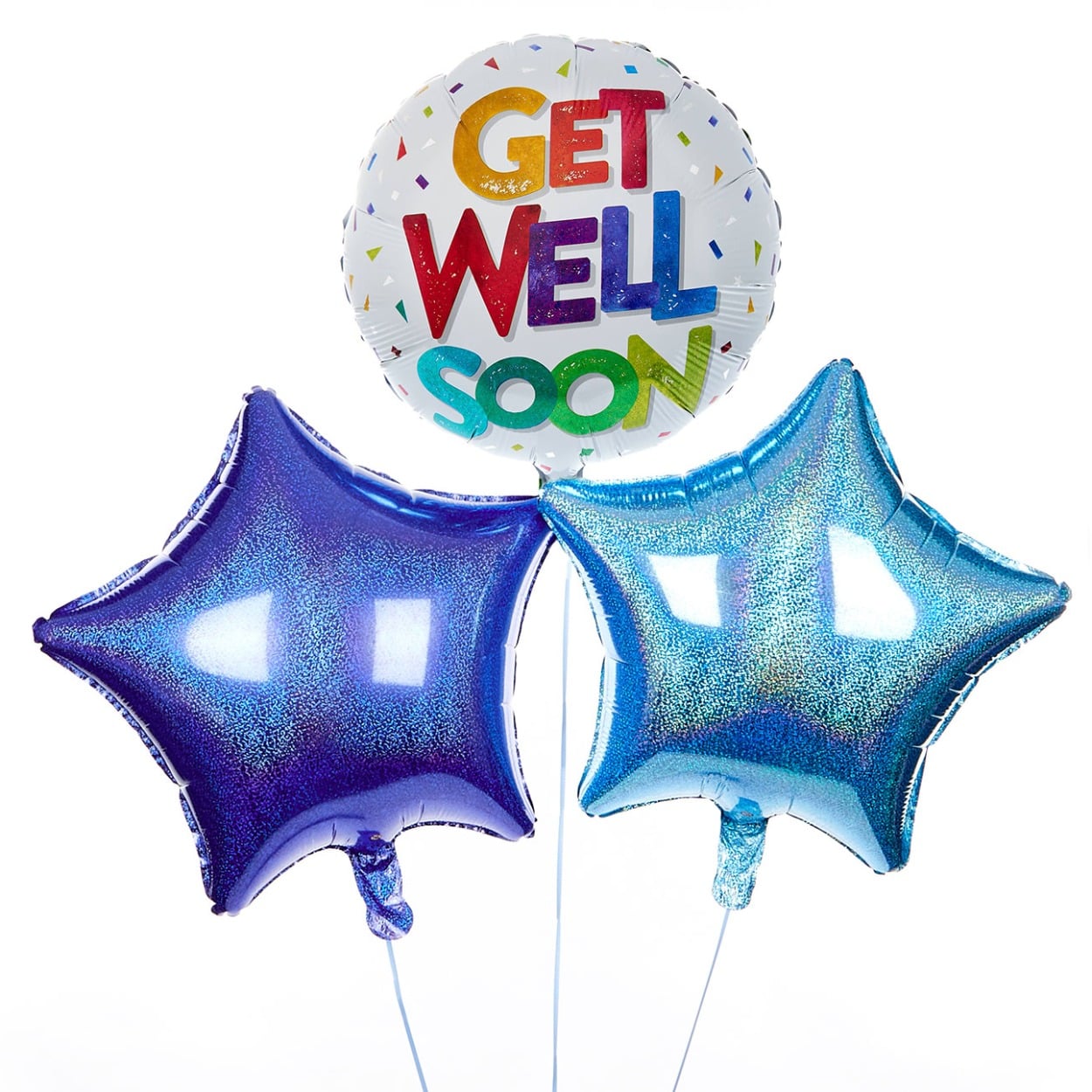 Get Well Soon Balloon Bouquet - DELIVERED INFLATED!