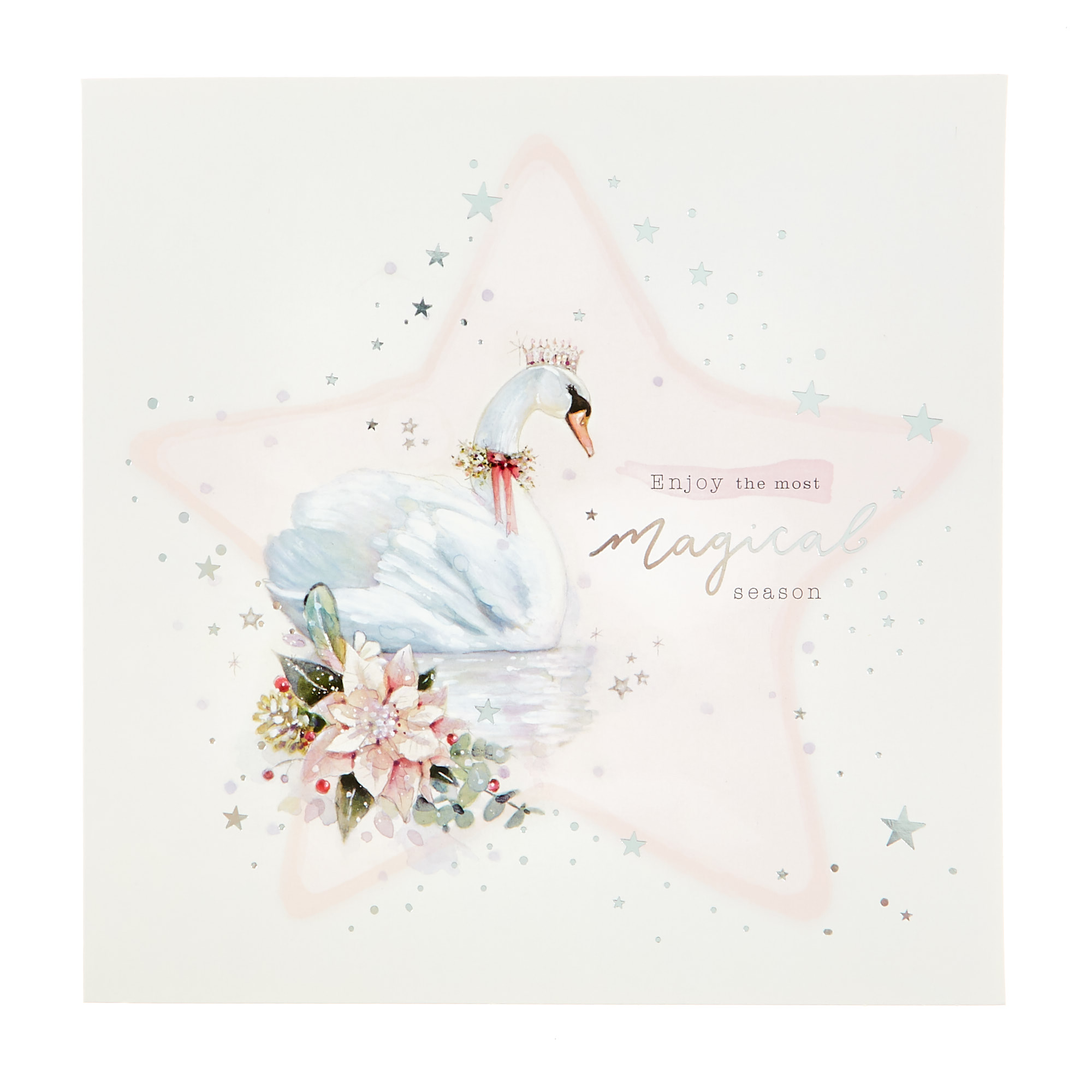 10 Deluxe Charity Boxed Christmas Cards - Swan & Deer (2 Designs)