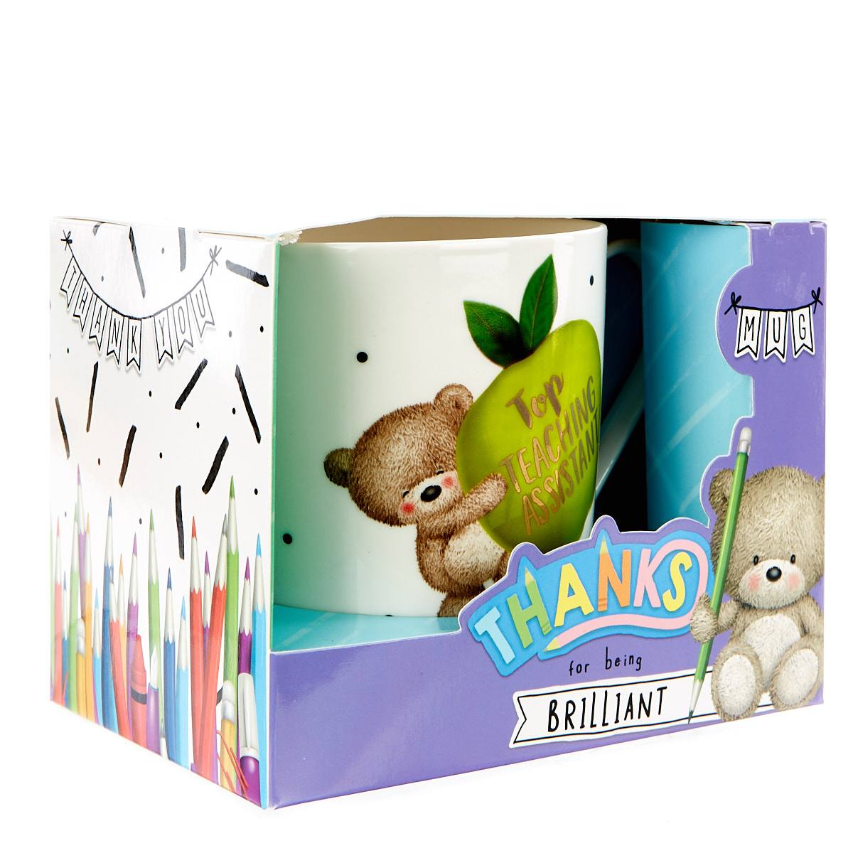 Hugs Bear Mug - Top Teaching Assistant 