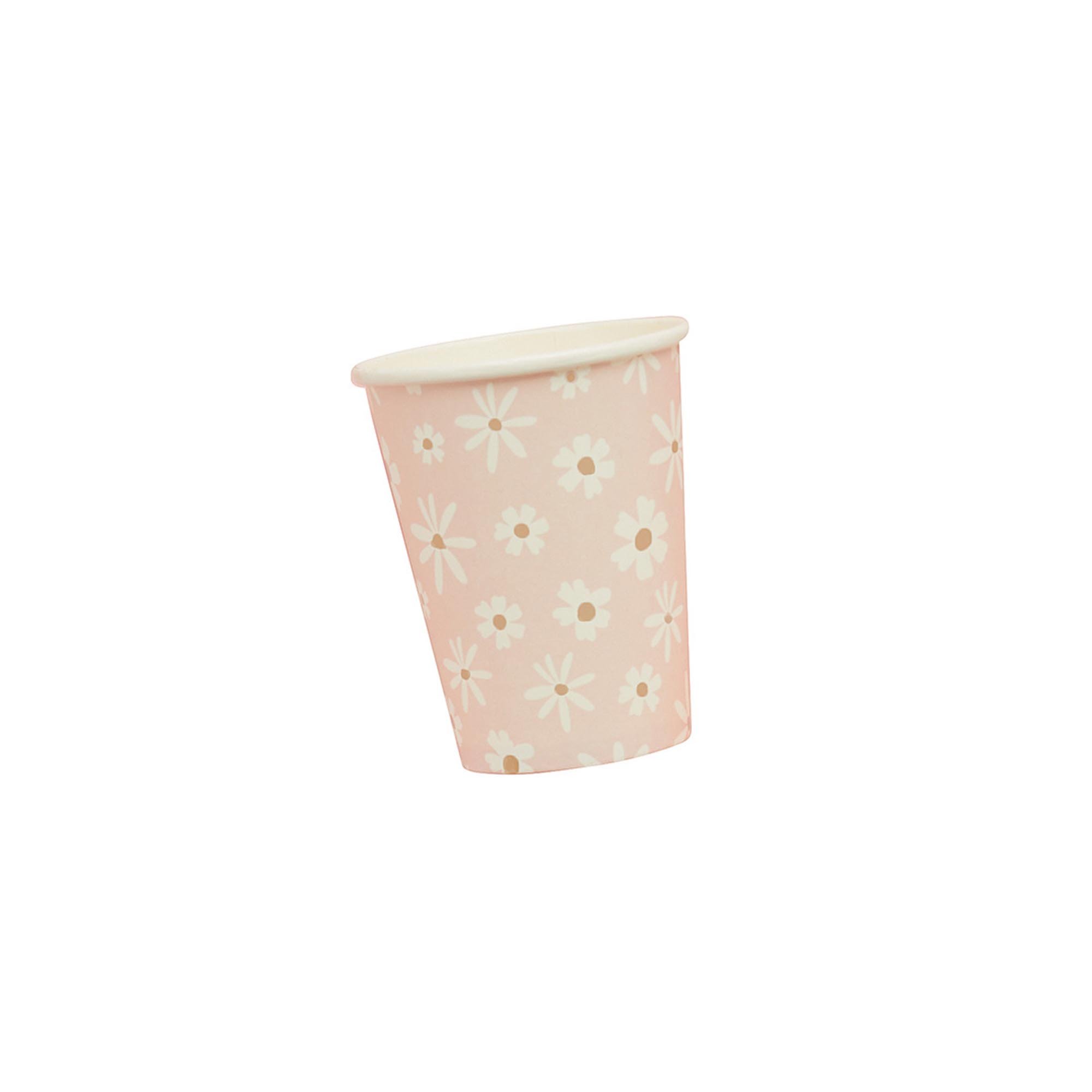 Daisy Paper Cups - Pack of 8