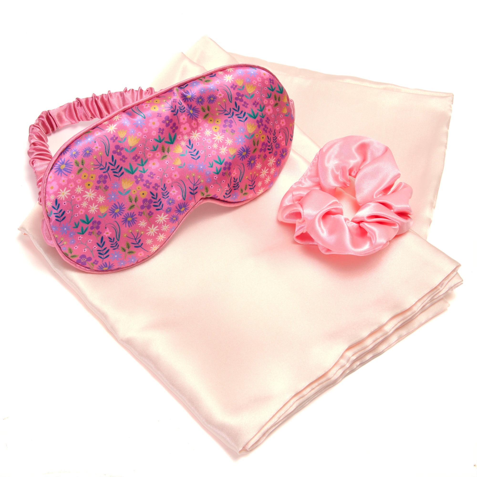 Sweet Dreams Satin Pillowcase, Eye Mask & Scrunchie Set