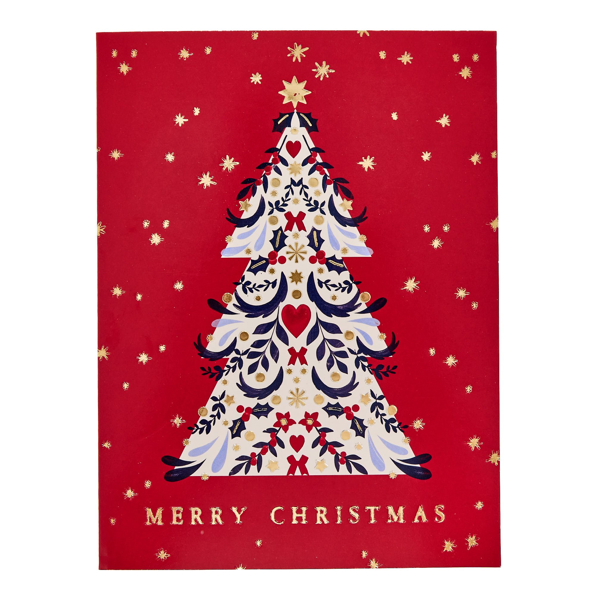 Deluxe Patterned Tree Charity Christmas Cards - Pack of 10 (2 Designs)