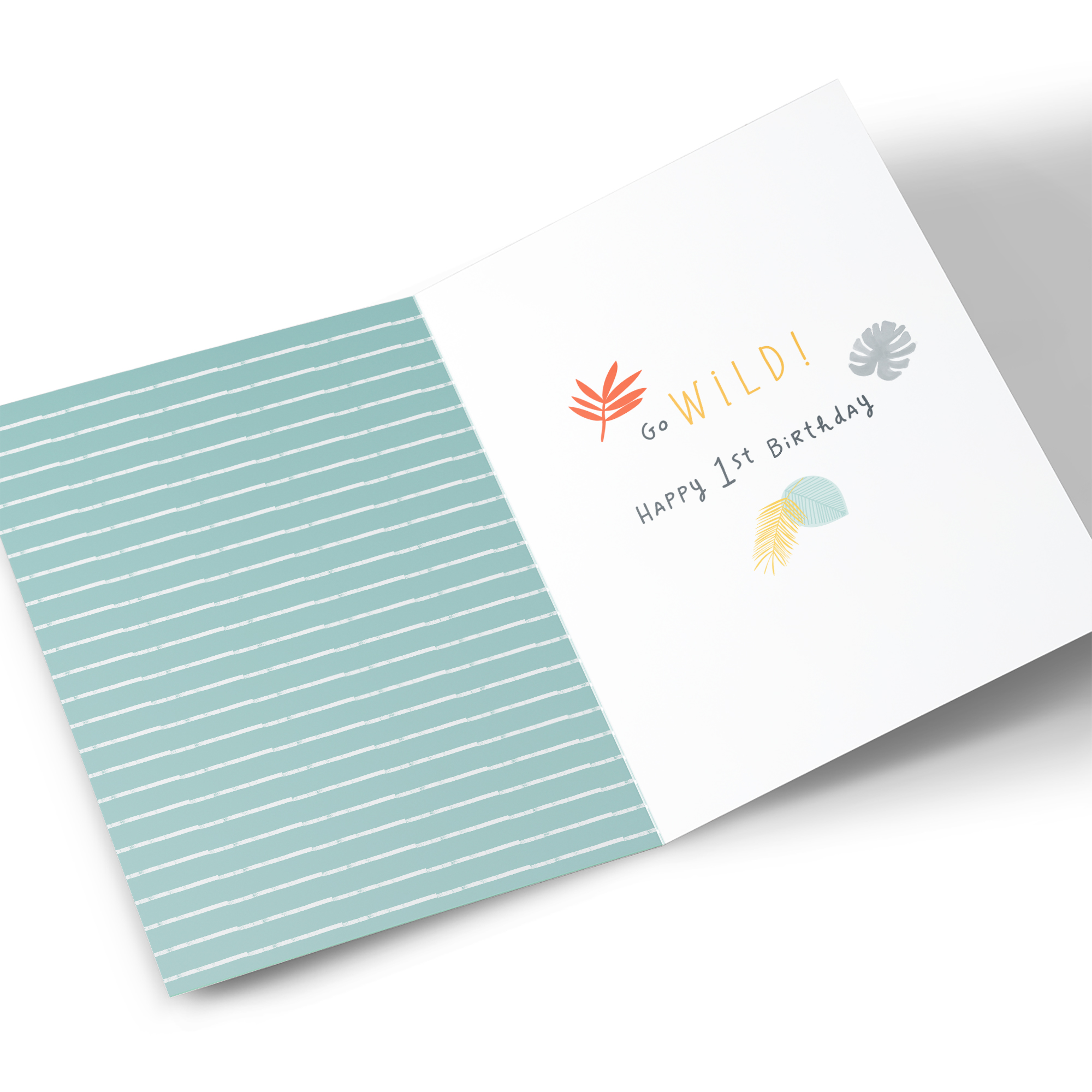 1st Birthday Card - Zoo Animals, First Ever Birthday