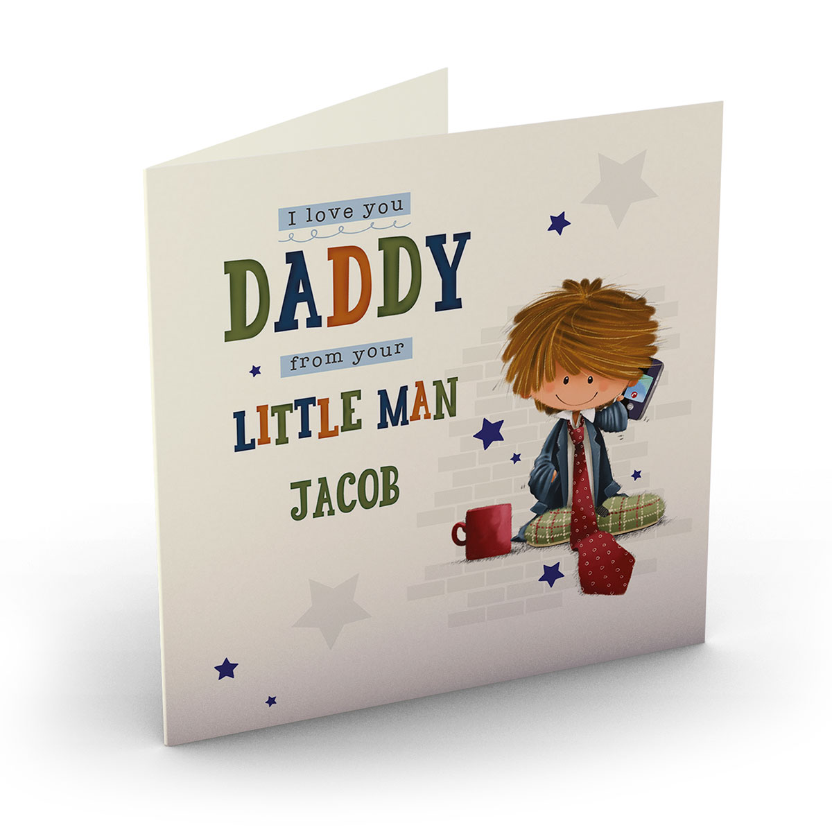 Personalised Father's Day Card - From Your Little Man