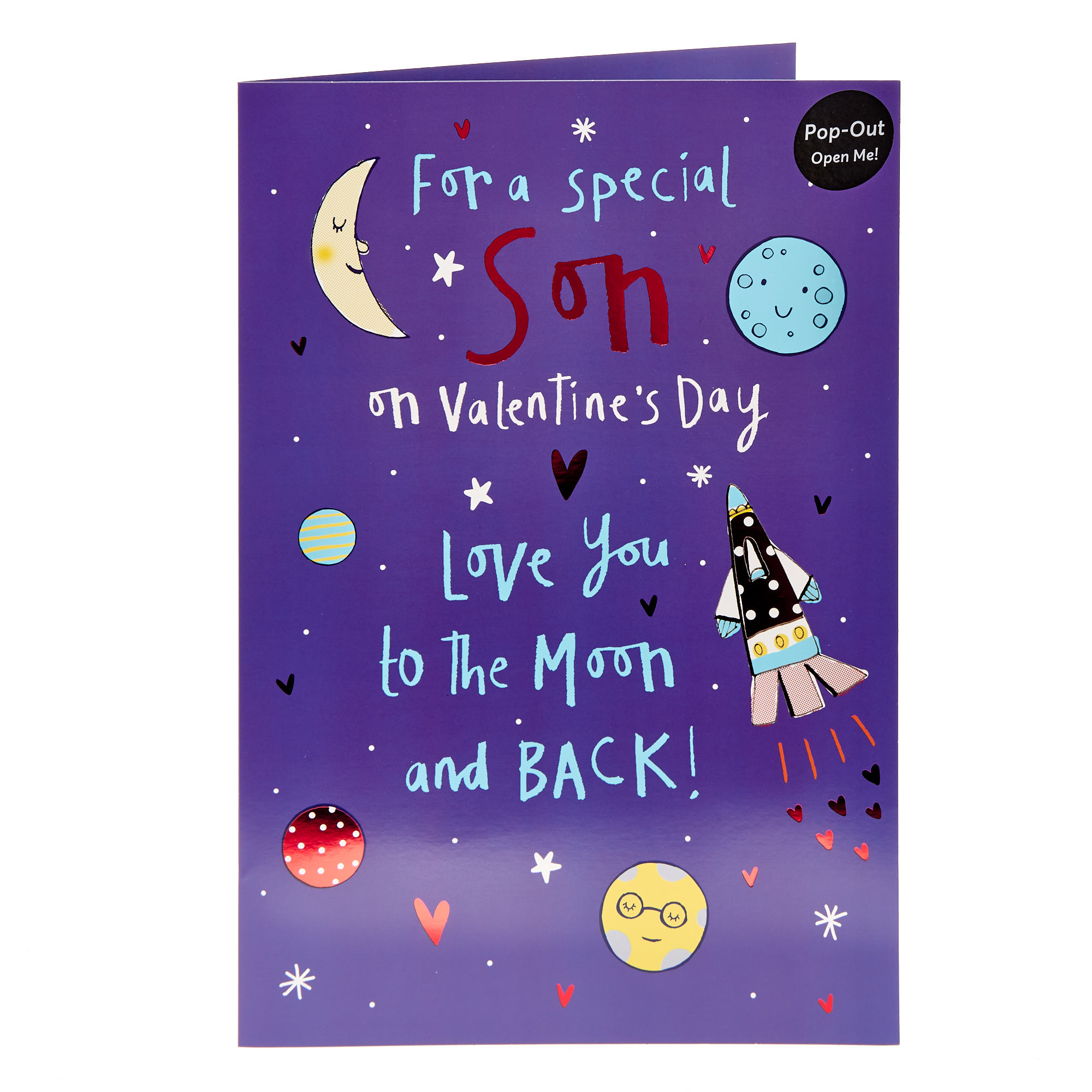 Son Rocket Pop-Up Giant Valentine's Day Card