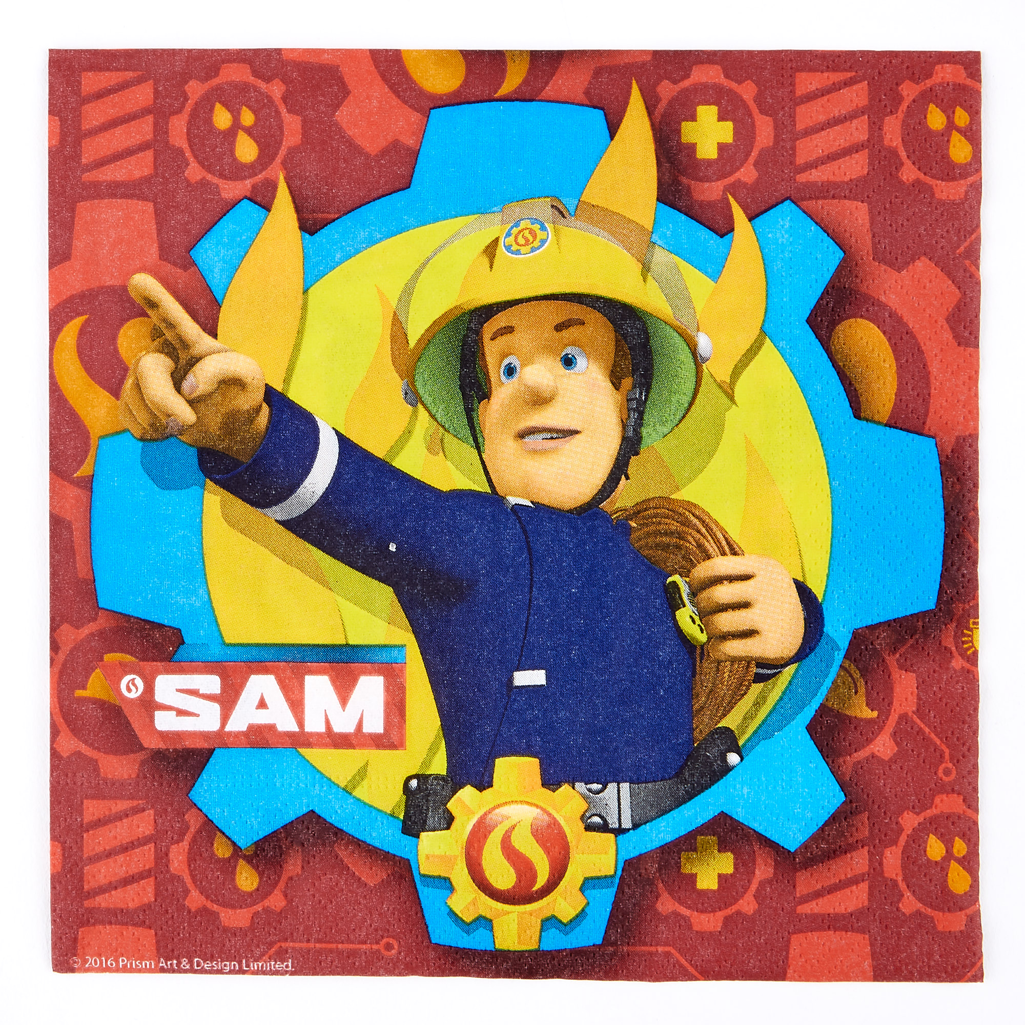 Fireman Sam Party Tableware & Decorations Bundle - 16 Guests
