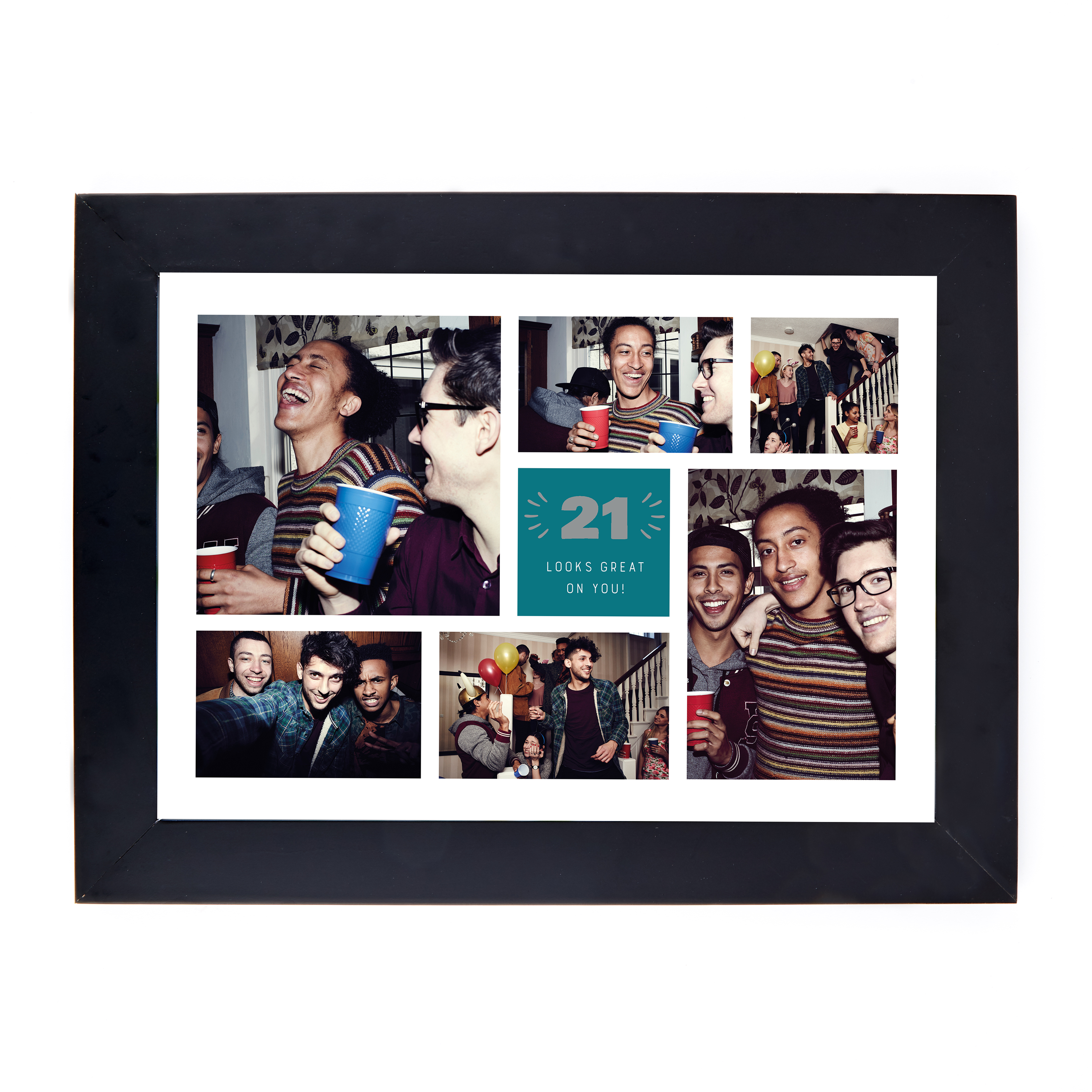 Personalised 21st Birthday Photo Print - Looks Great On You (Landscape)