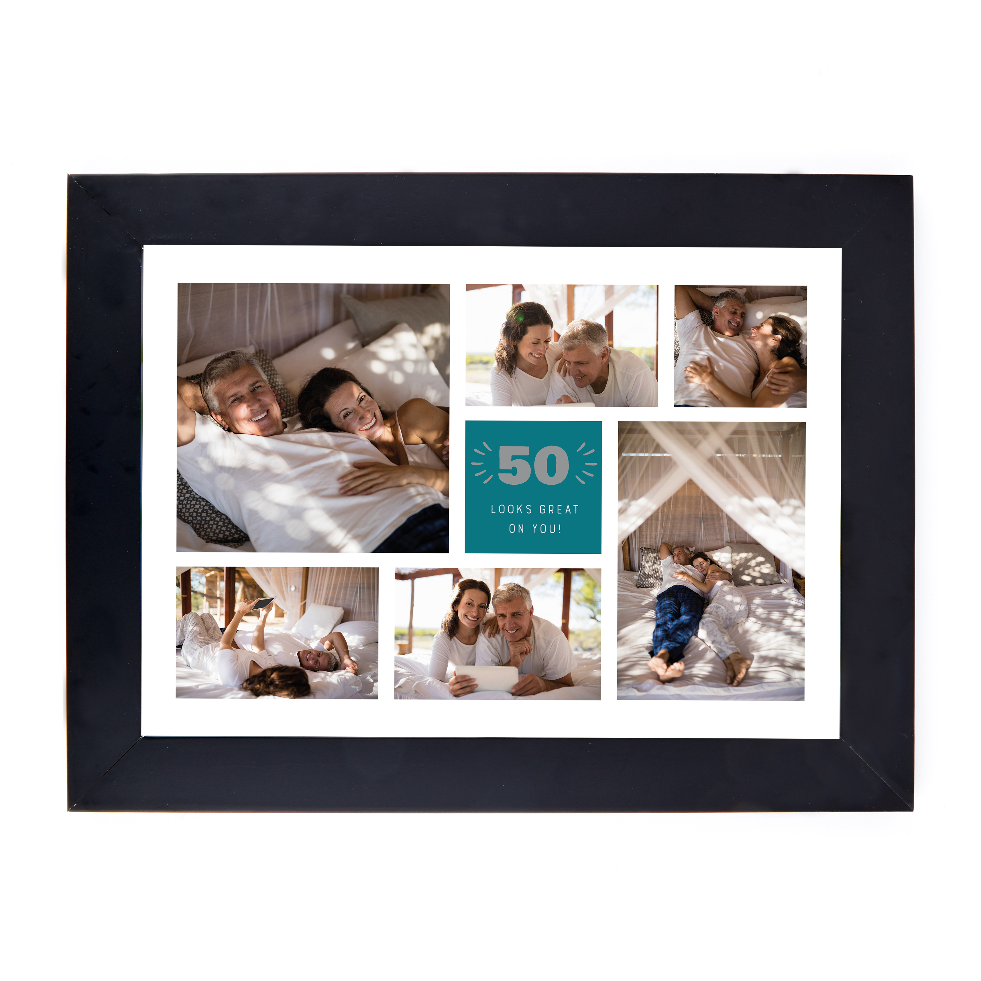 Personalised 50th Birthday Photo Print - Looks Great On You (Landscape)