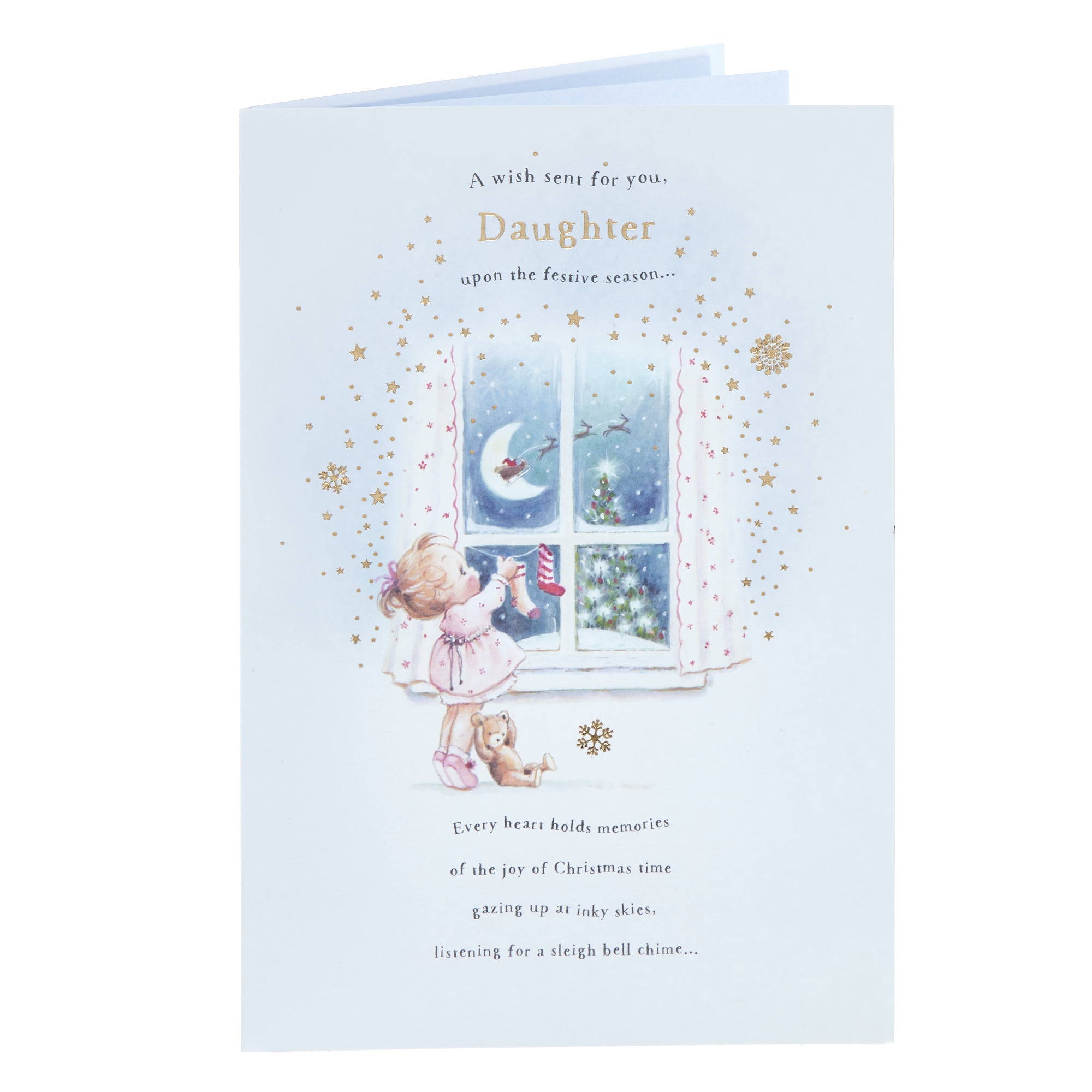 Daughter Window Scene Christmas Card
