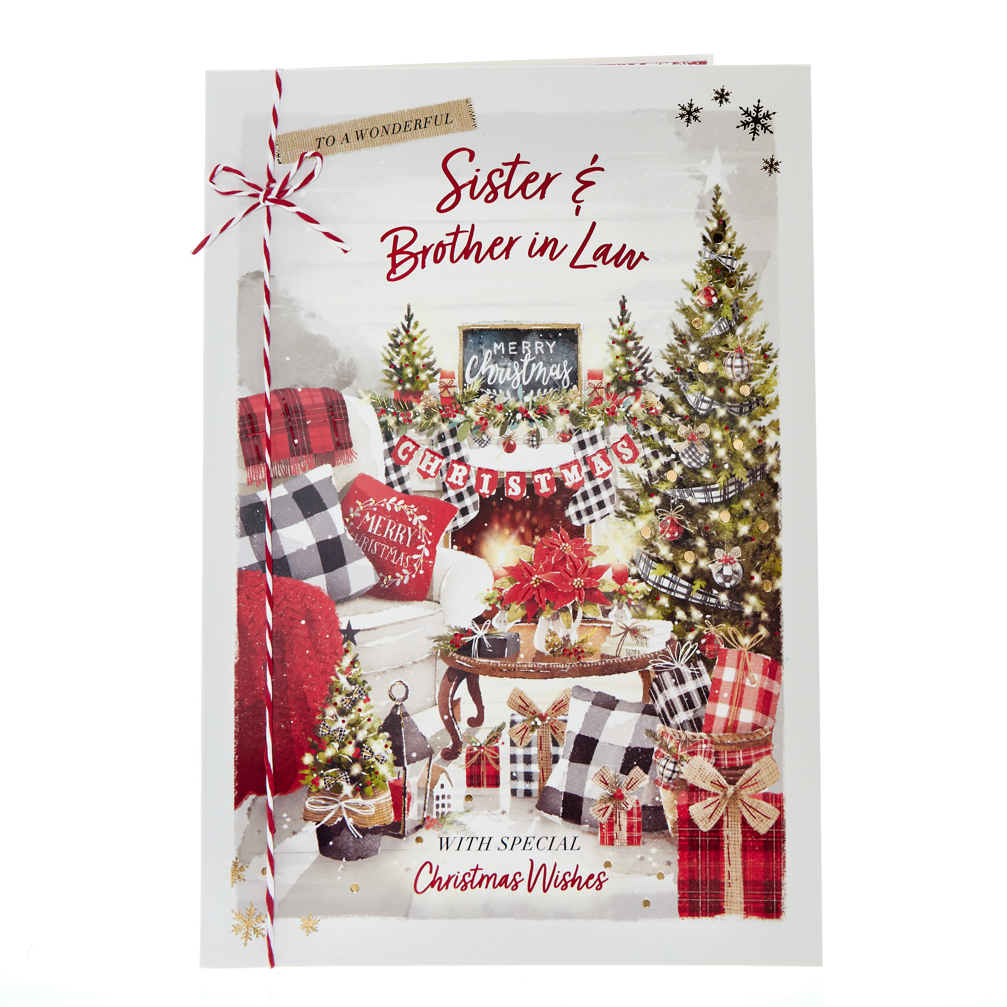Sister & Brother In Law Festive Lounge Christmas Card