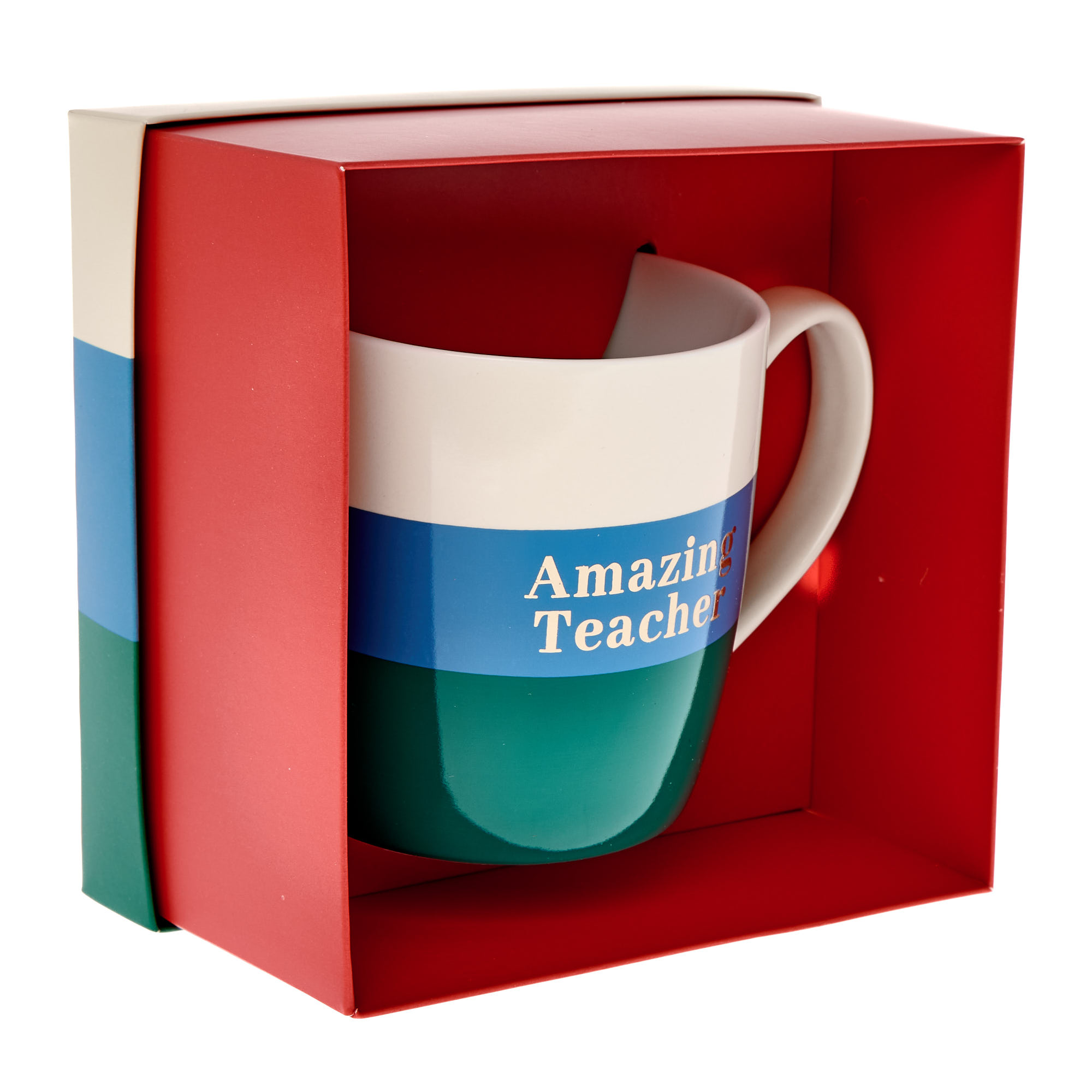 Amazing Teacher Colour Block Mug in a Box